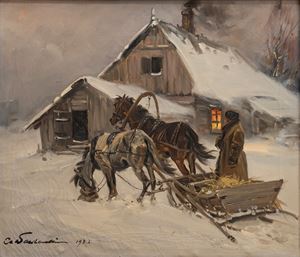 Inverno presso la dacia