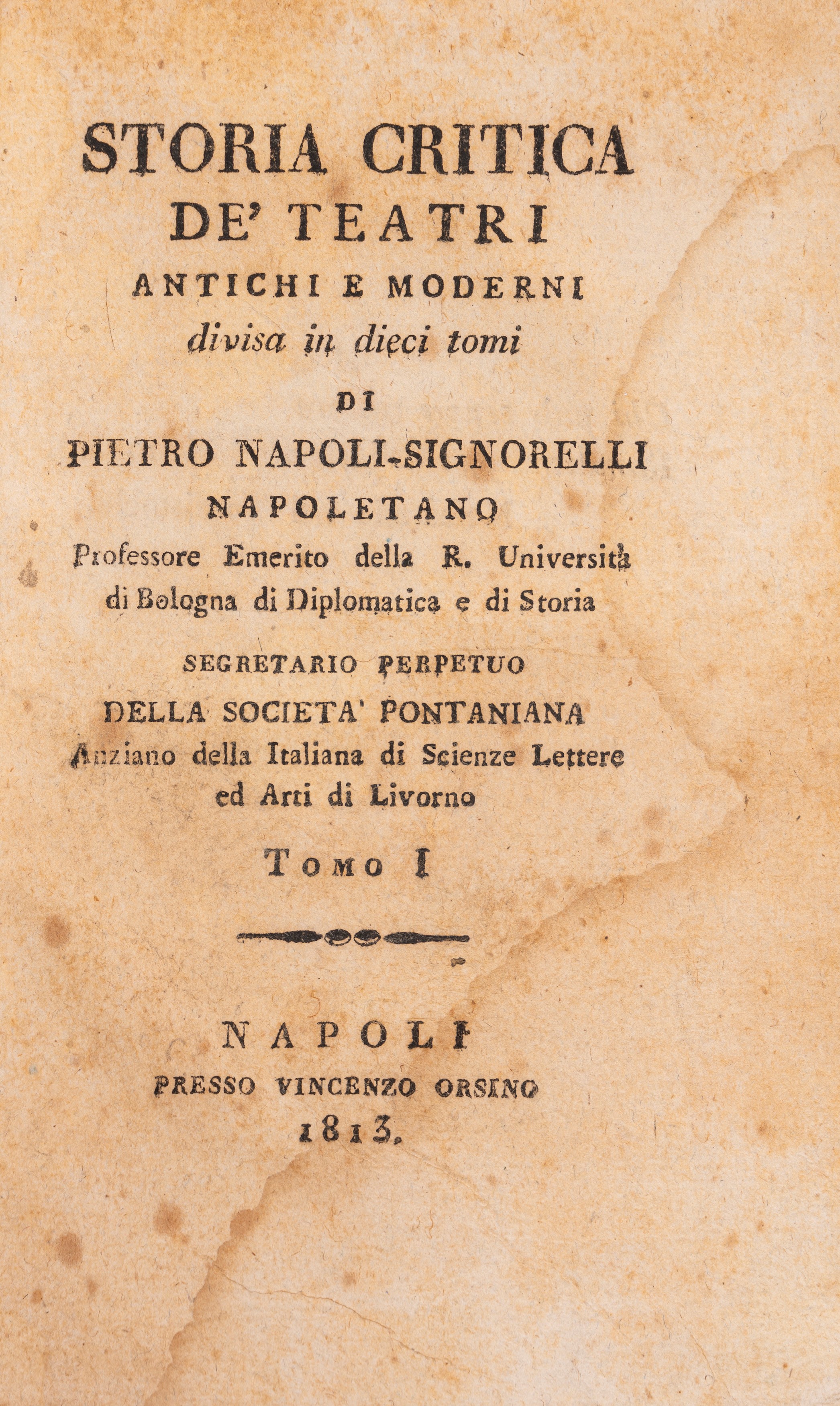 I teatri di Napoli. Secolo XV-XVIII