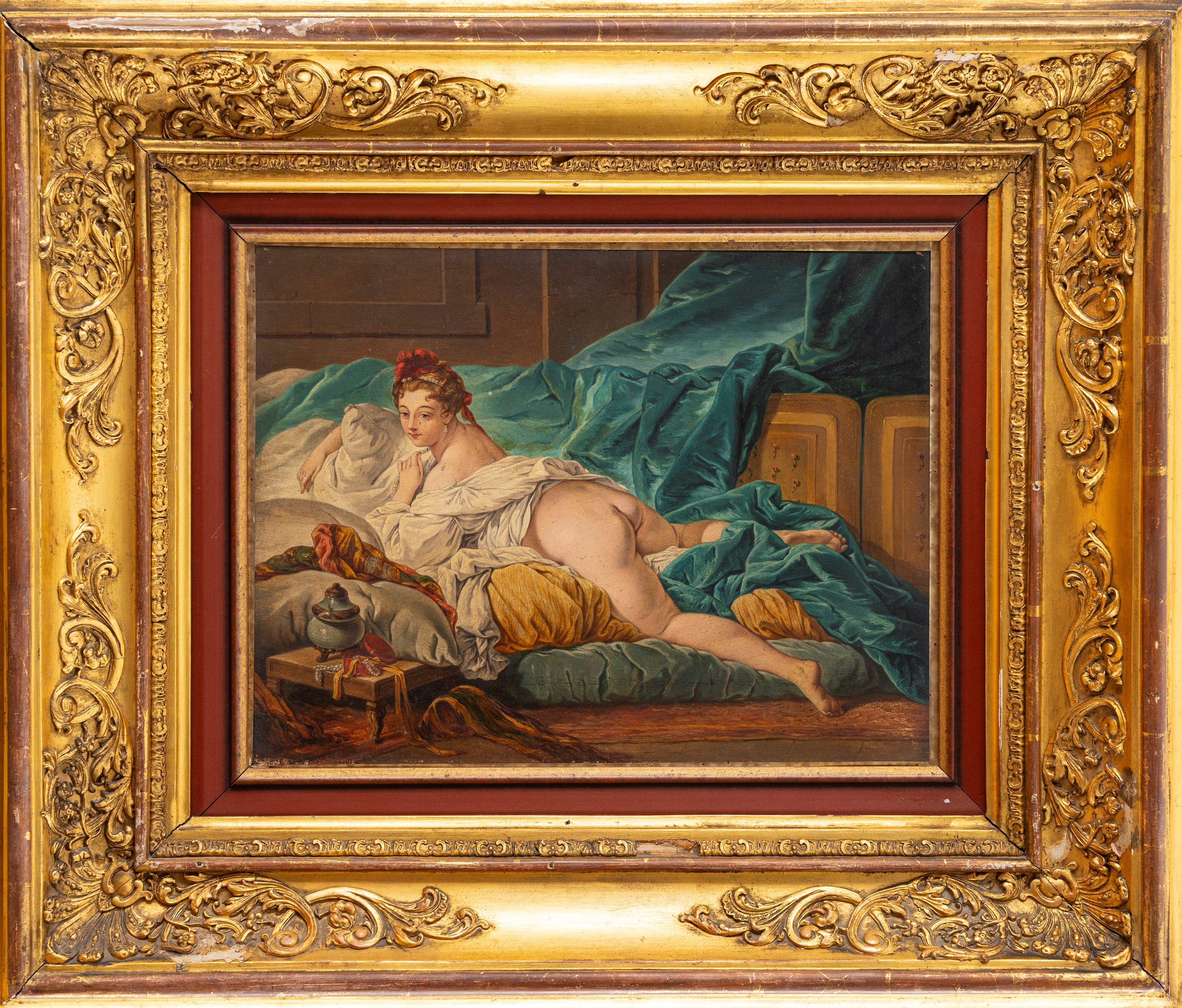 Da Francois Boucher - Autore non identificato, Odalisca - olio su tavola