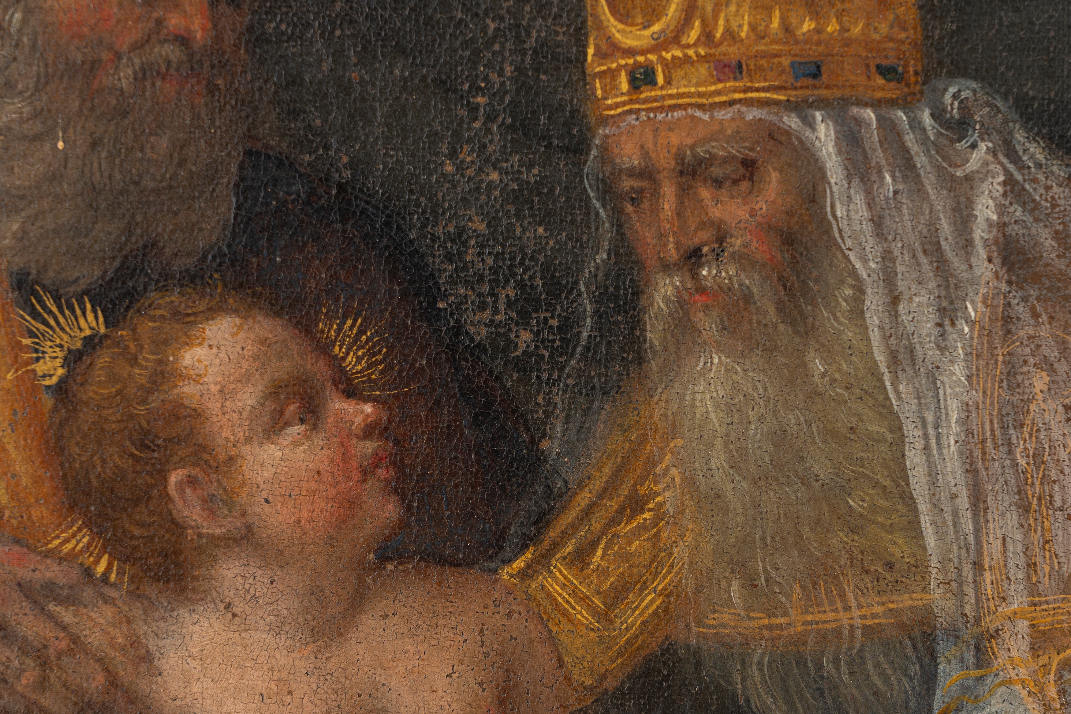 Seguace dei Bassano - Presentazione di Gesù al tempio, olio su tela