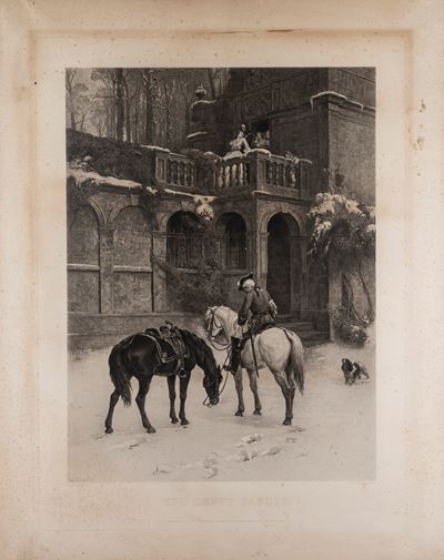 The empty saddle, litografia, 1885