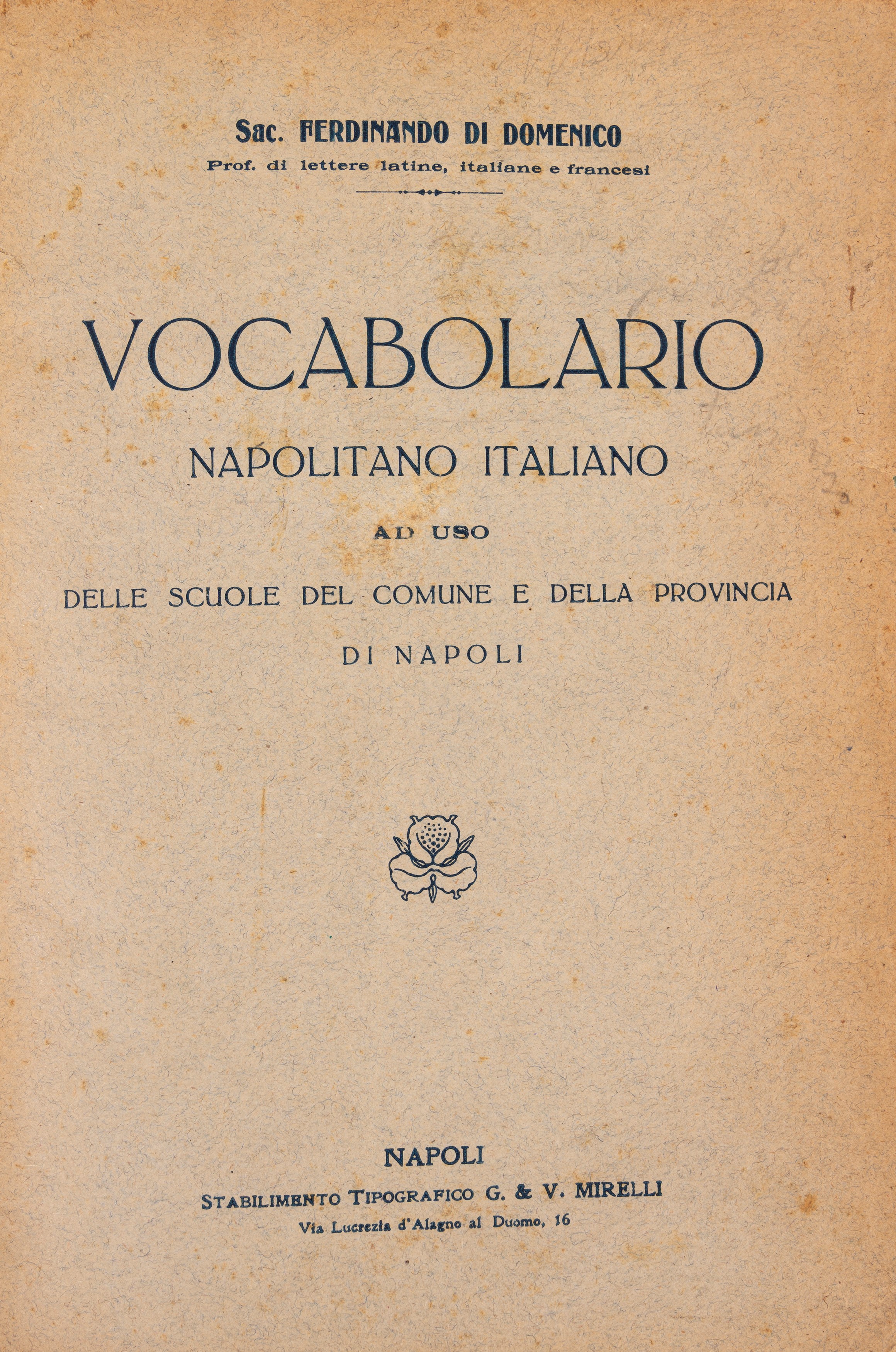 Guida pratica del dialetto napolitano o sia spiegazione in lingua toscana della mimica di alcune ...