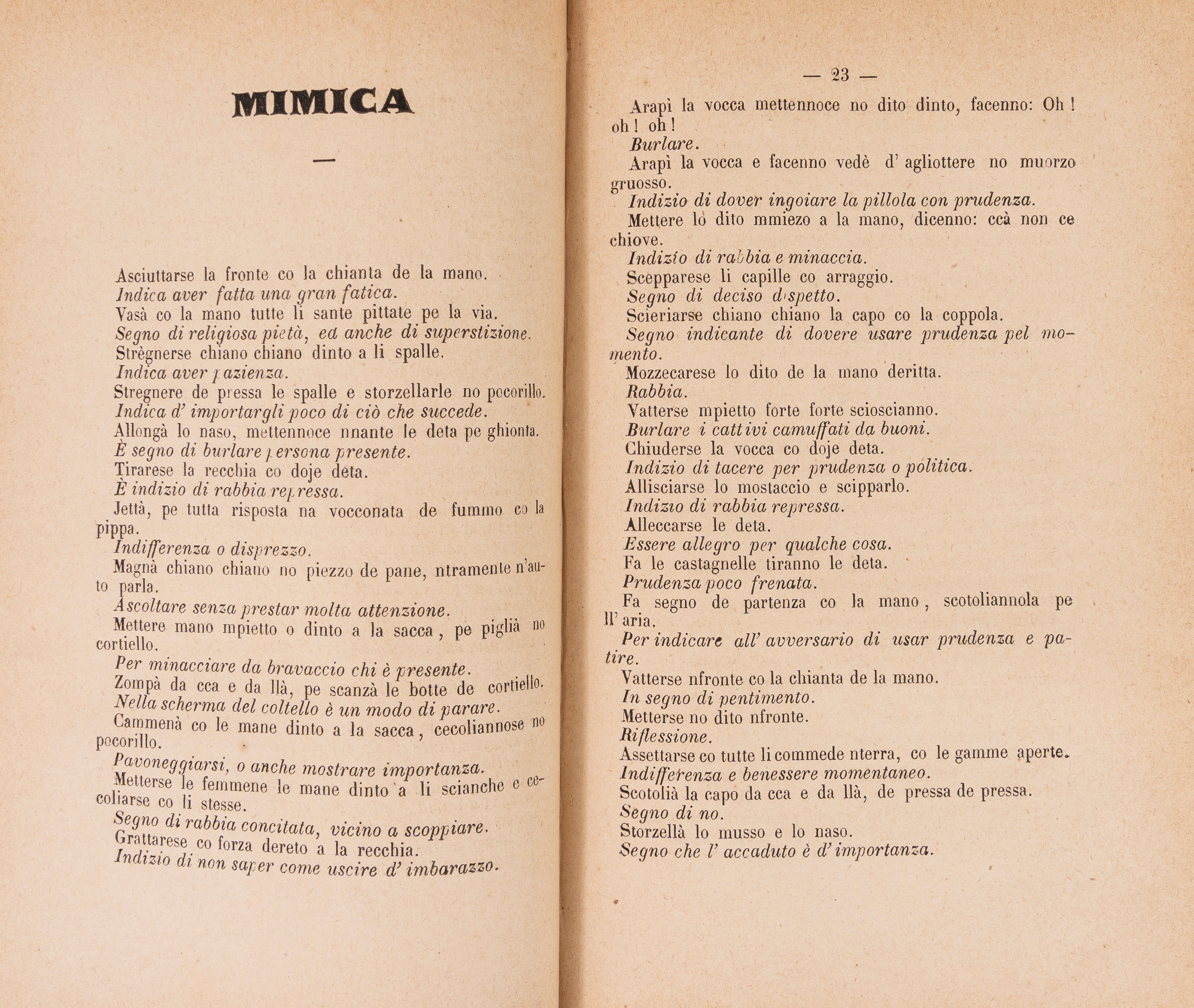 Guida pratica del dialetto napolitano o sia spiegazione in lingua toscana della mimica di alcune ...