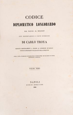 Codice diplomatico longobardo dal DLXVIII al DCCLXXIV