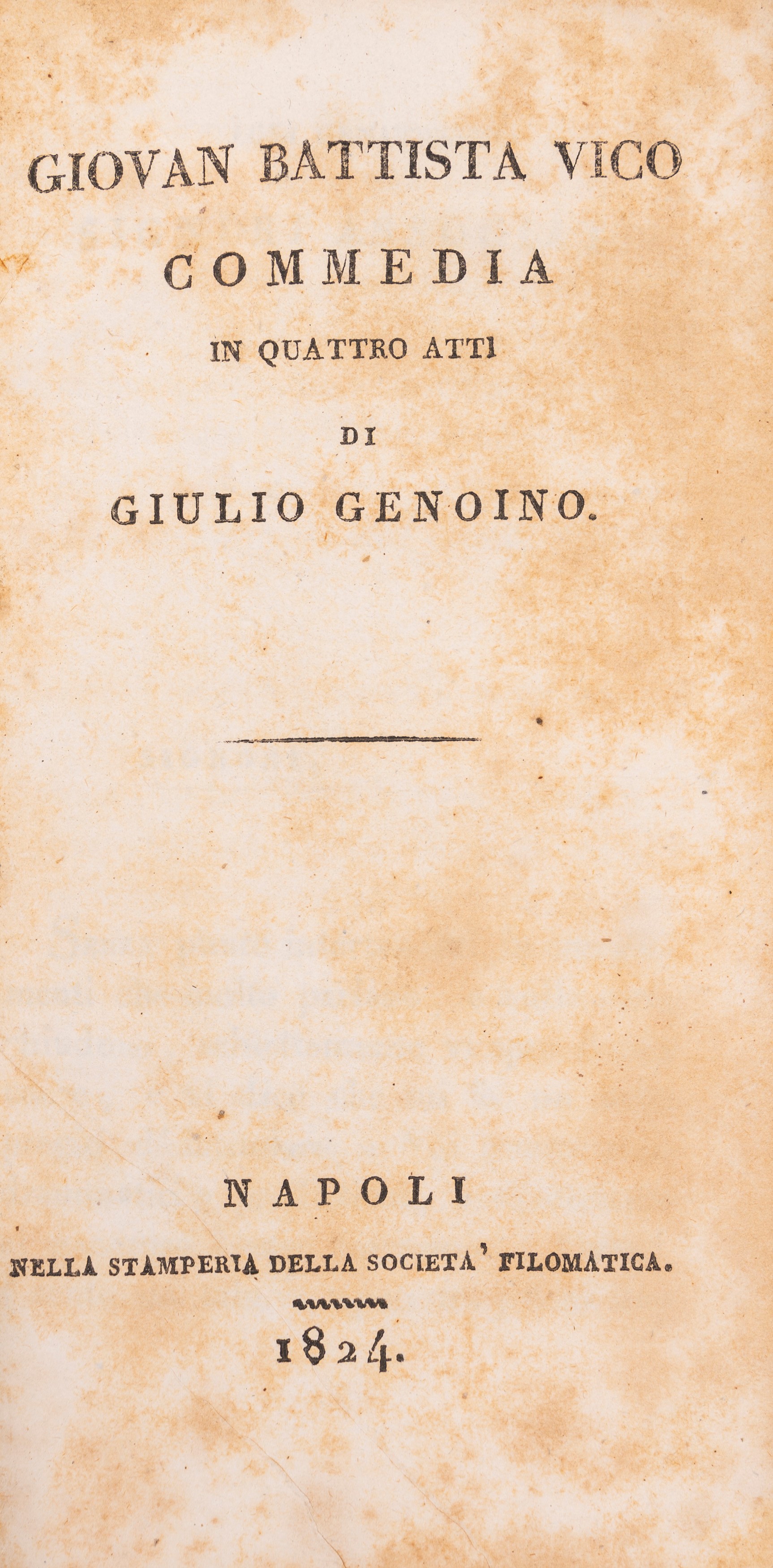 La Fuorfece o vero l'ommo pratteco. Co li diece Quatre de la Gallaria d'Apollo