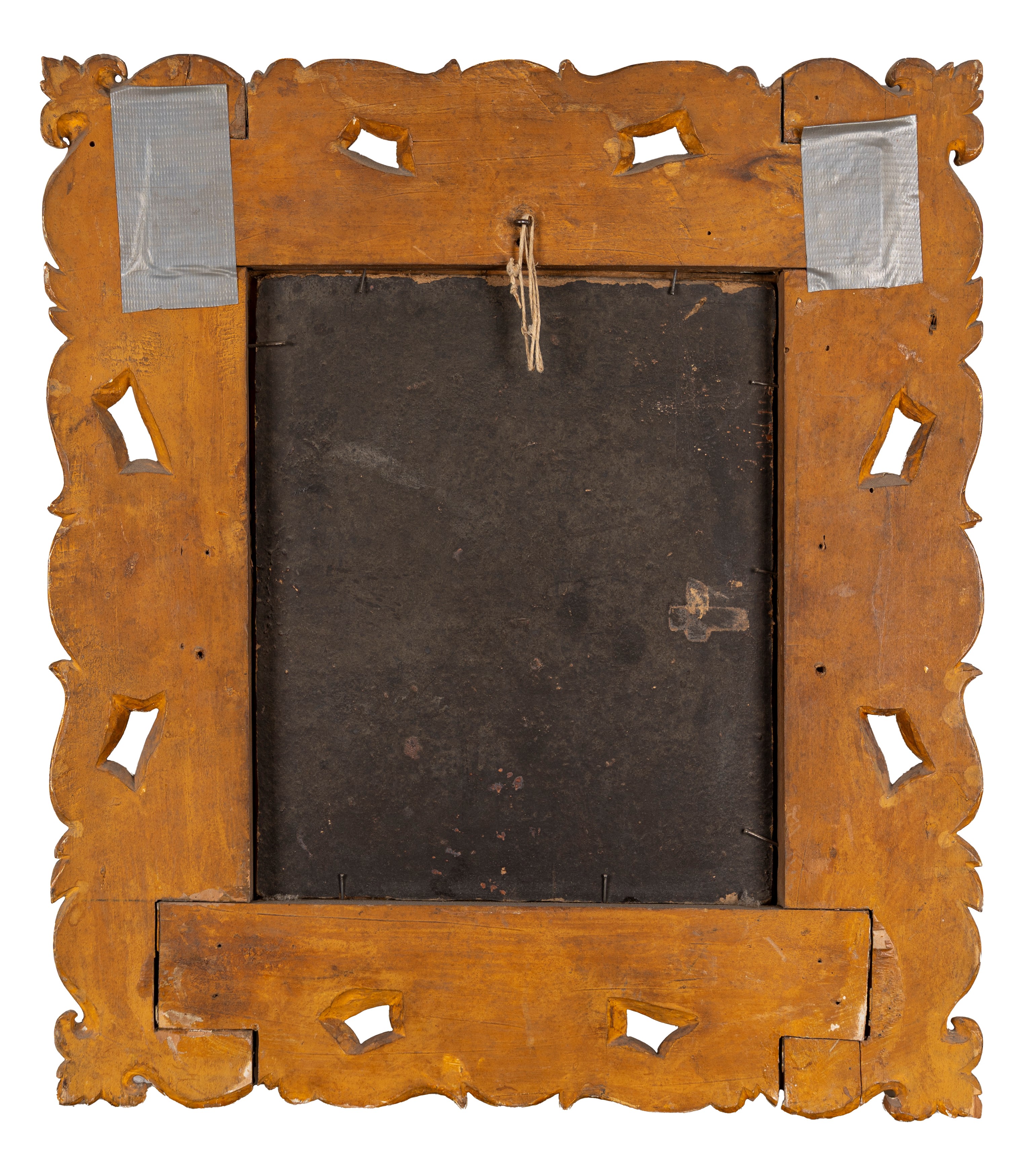 Scuola Italiana del XIX Secolo - Anonimo, Gesù Bambino con San Giovannino e angeli, olio su carto...