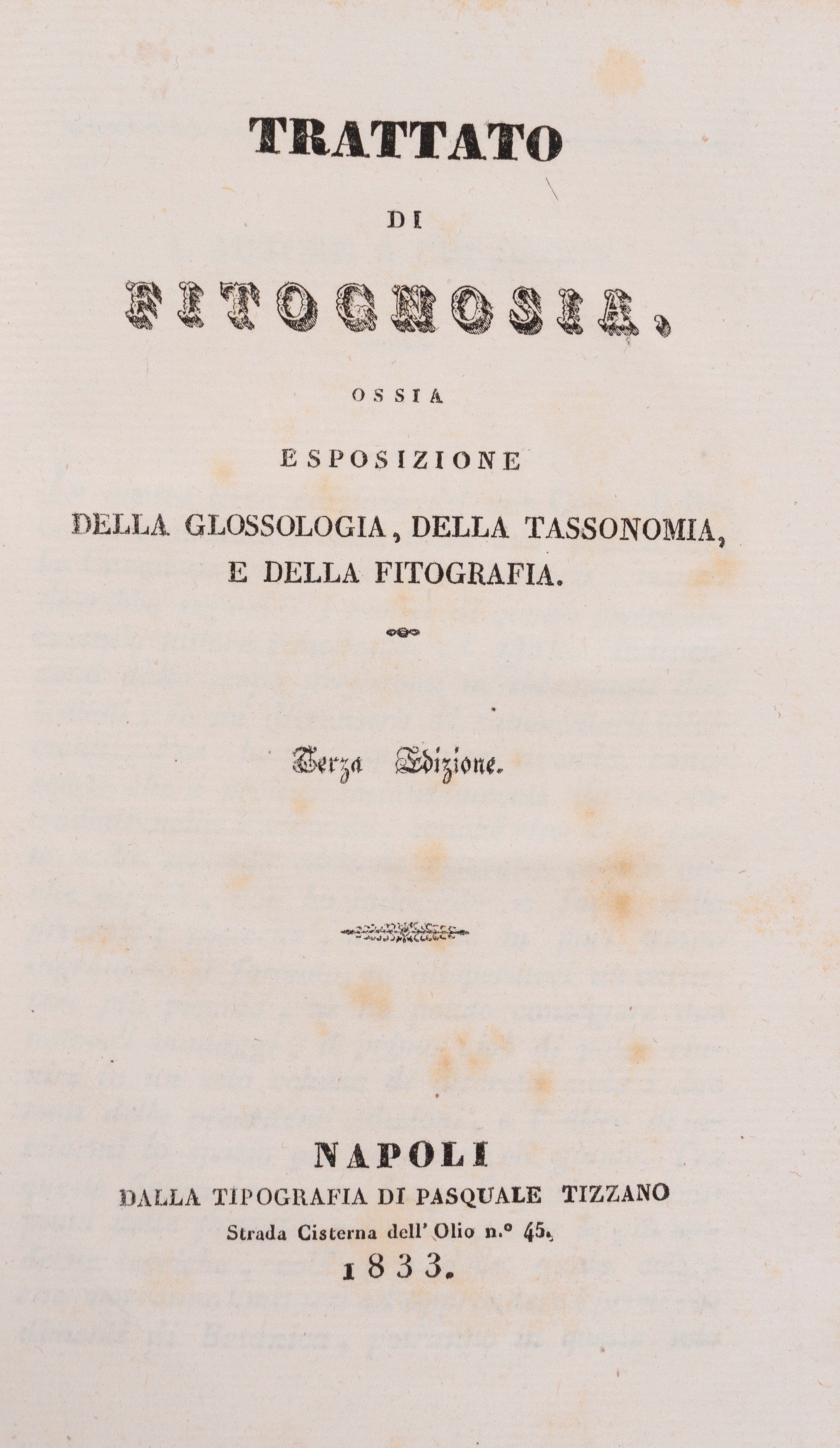 Michele Tenore - Corso delle botaniche: Corpus delle lezioni di botanica