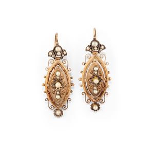 Orecchini con microperle