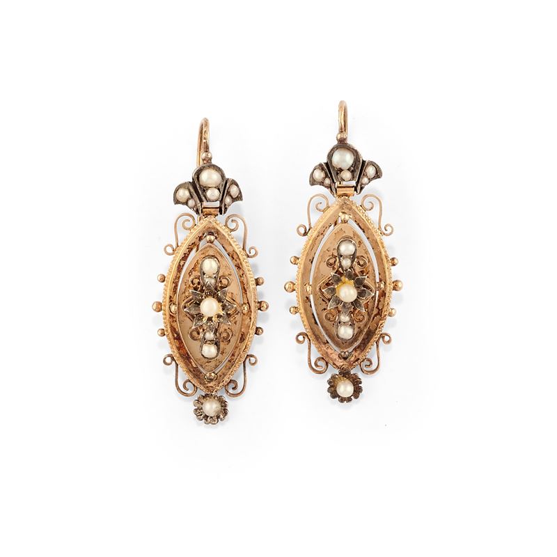 Orecchini con microperle