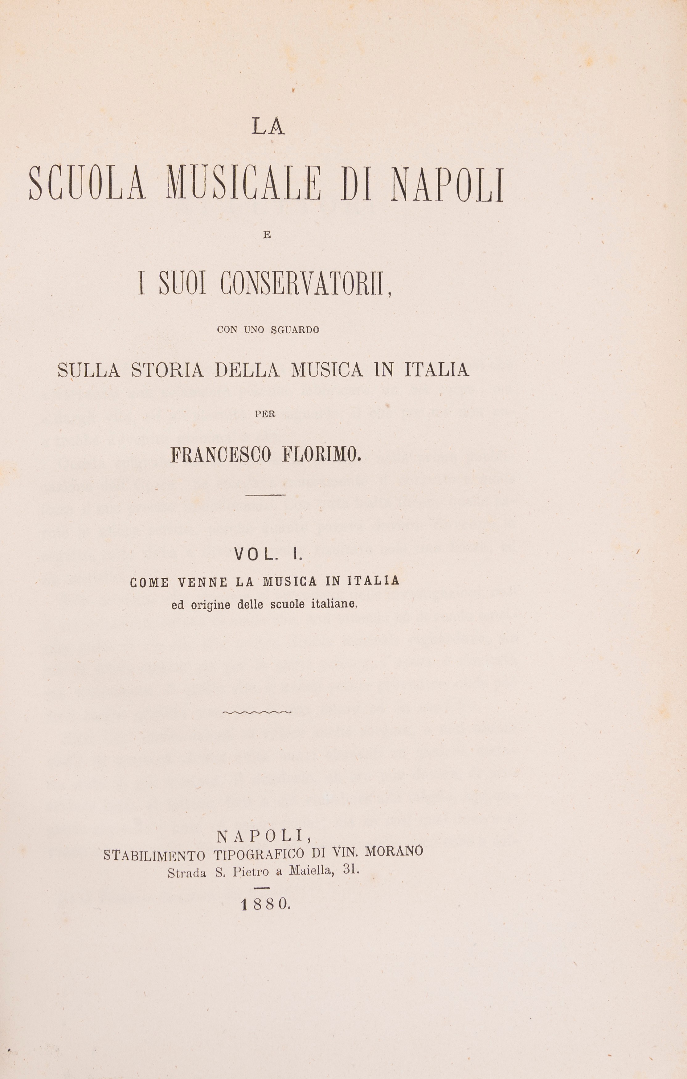 La scuola musicale di Napoli e i suoi conservatorii