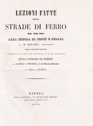 Lezioni fatte sulle strade di ferro nel 1833-1834
