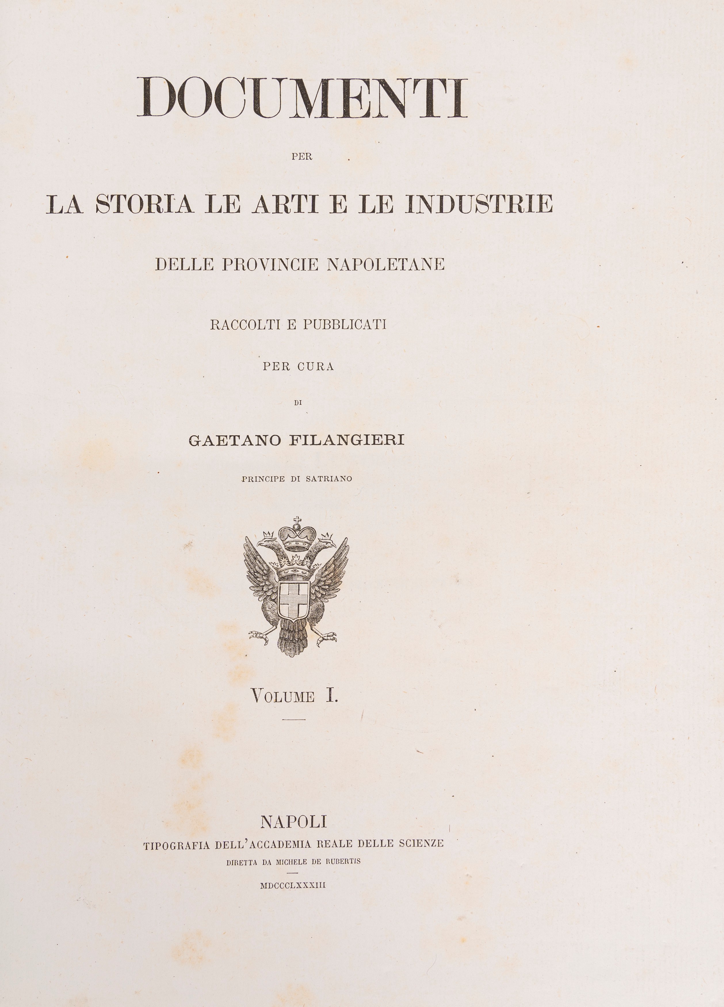 Documenti per la storia le arti e le industrie delle Provincie napoletane