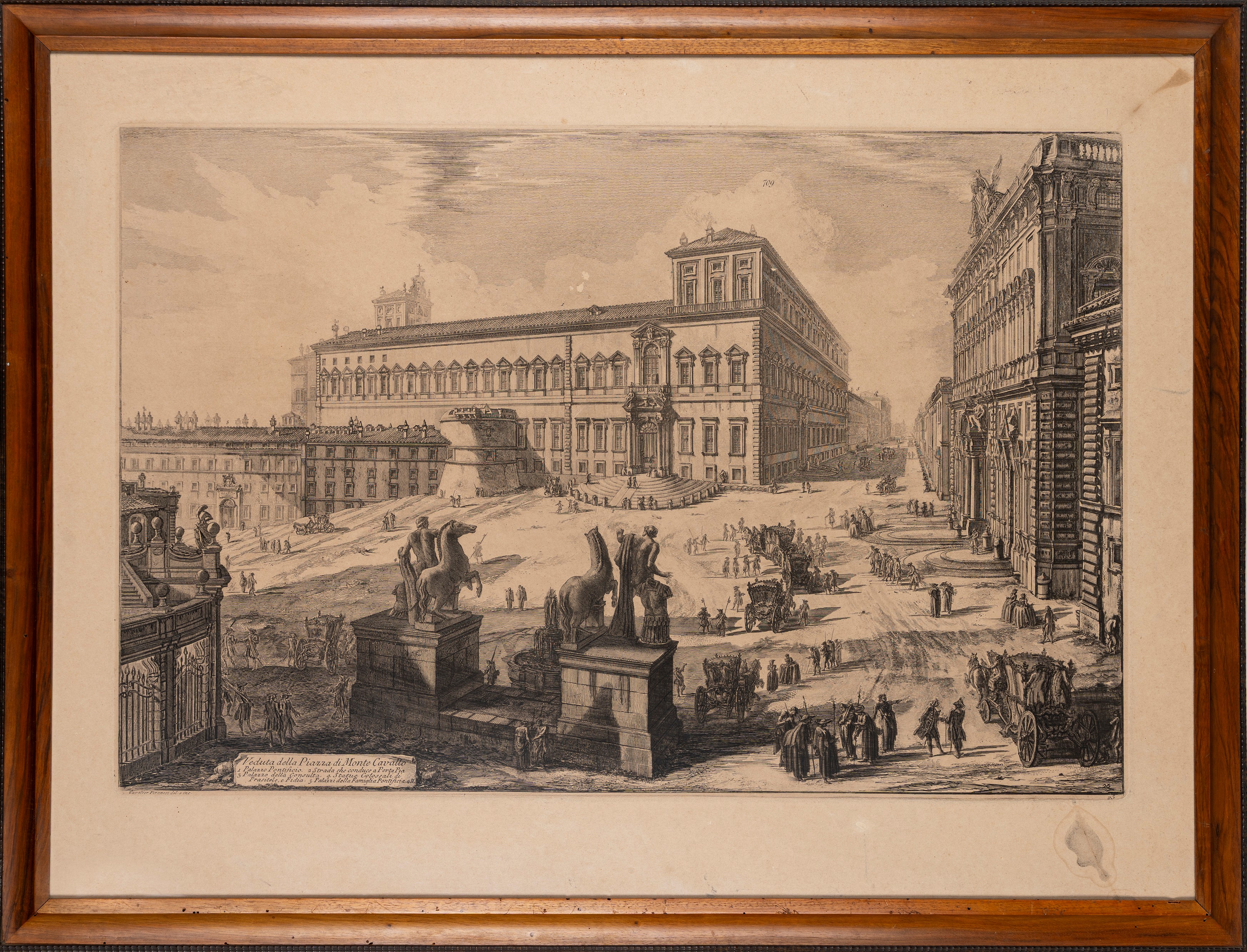 Giovanni Battista Piranesi, Quattro incisioni con vedute di Roma