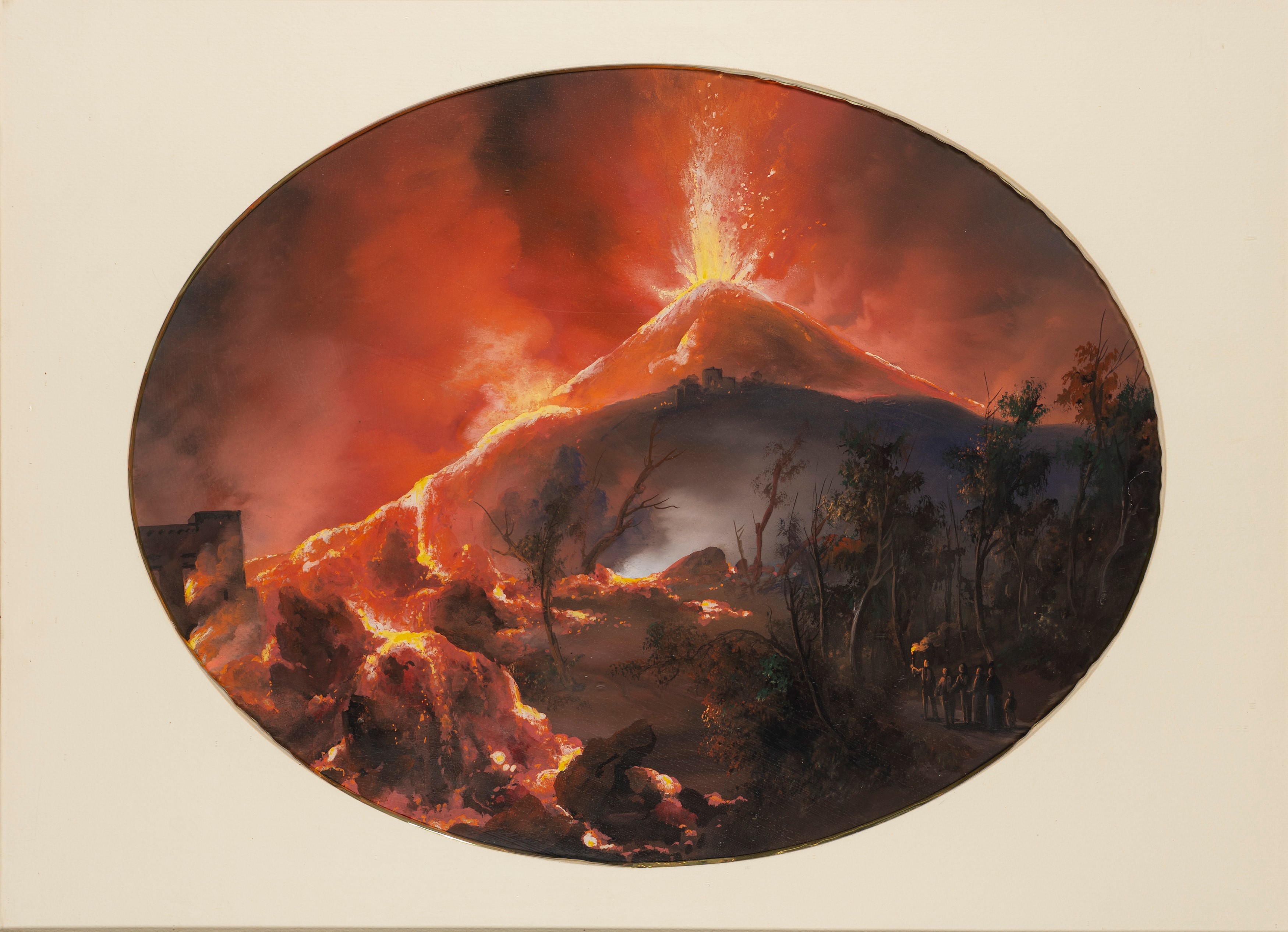 Scuola Napoletana, Fine del XIX Secolo - Inizi del XX Secolo - Scuola napoletana, Due gouaches su...