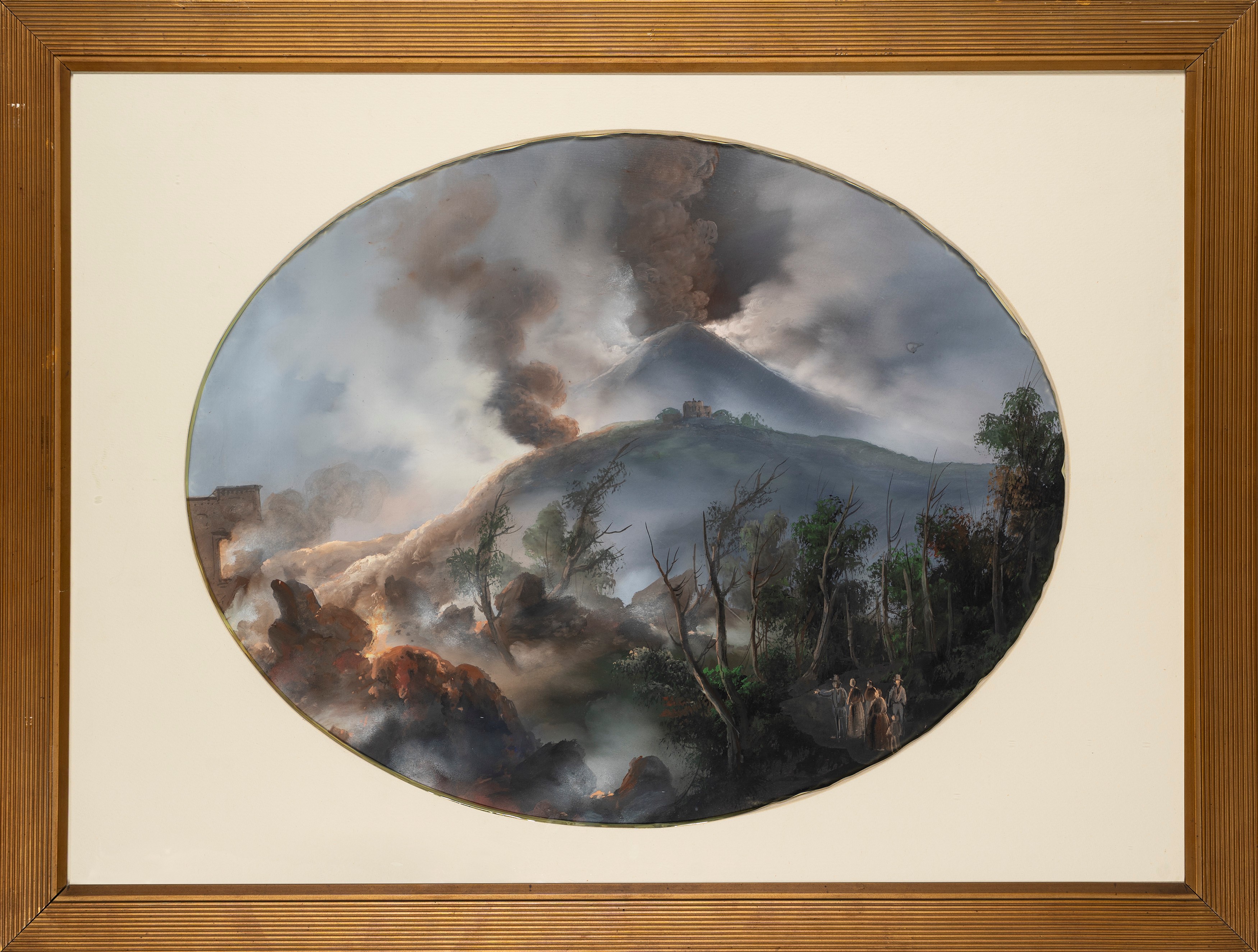 Scuola Napoletana, Fine del XIX Secolo - Inizi del XX Secolo - Scuola napoletana, Due gouaches su...