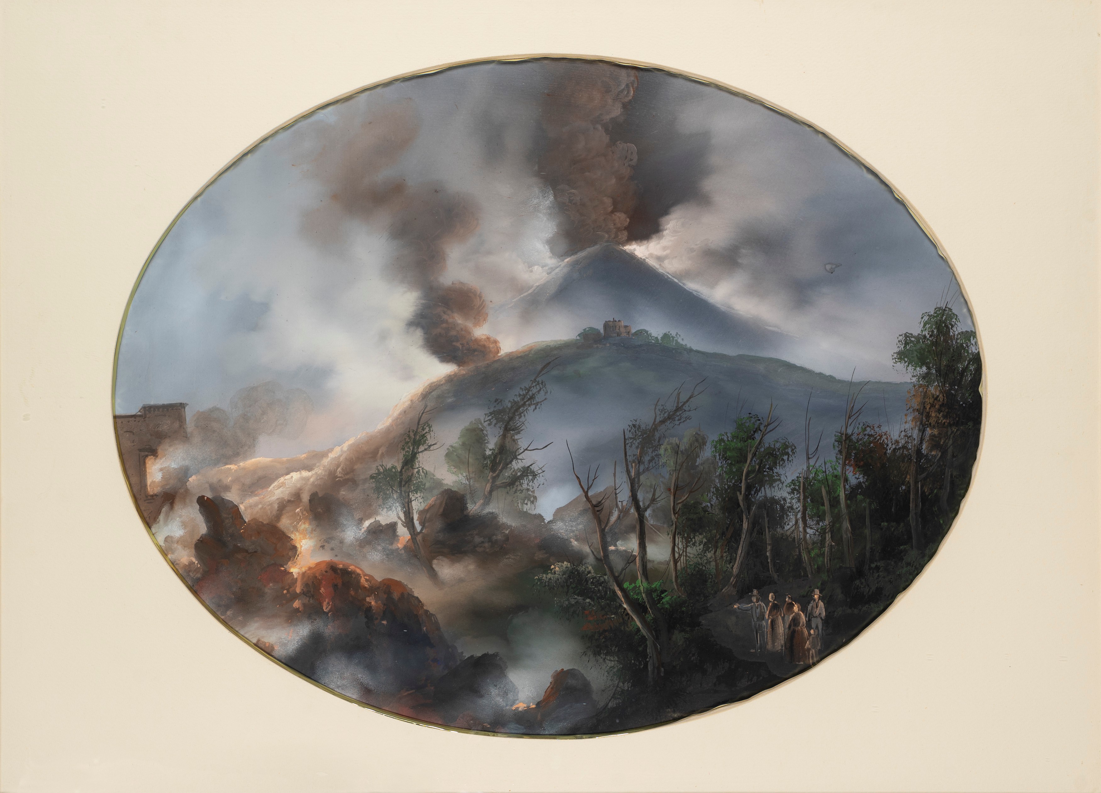 Scuola Napoletana, Fine del XIX Secolo - Inizi del XX Secolo - Scuola napoletana, Due gouaches su...