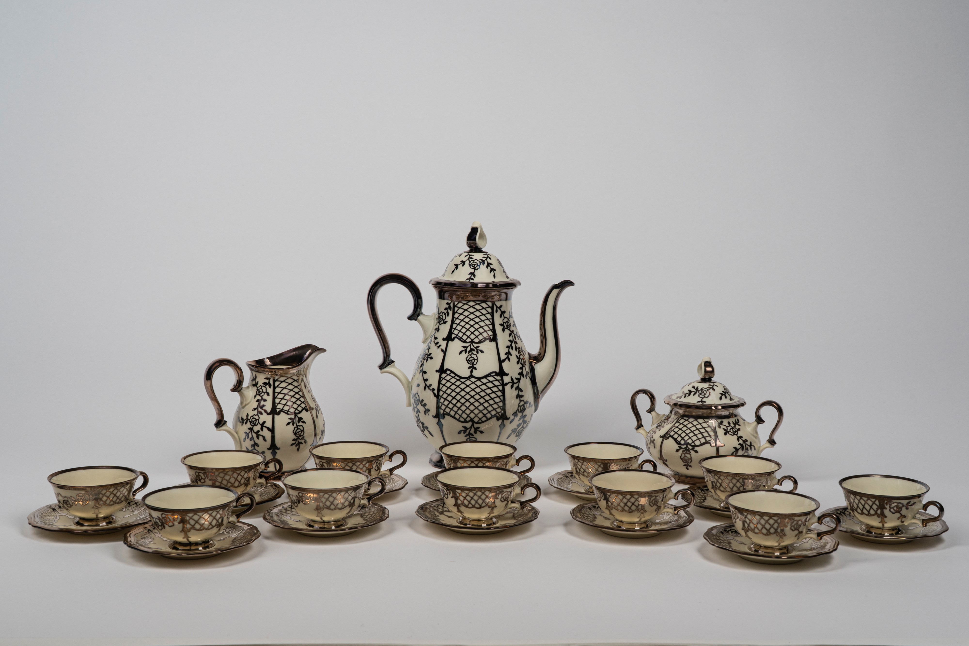 Rosenthal, Servizio da caffè in porcellana Chippendale (XX secolo)