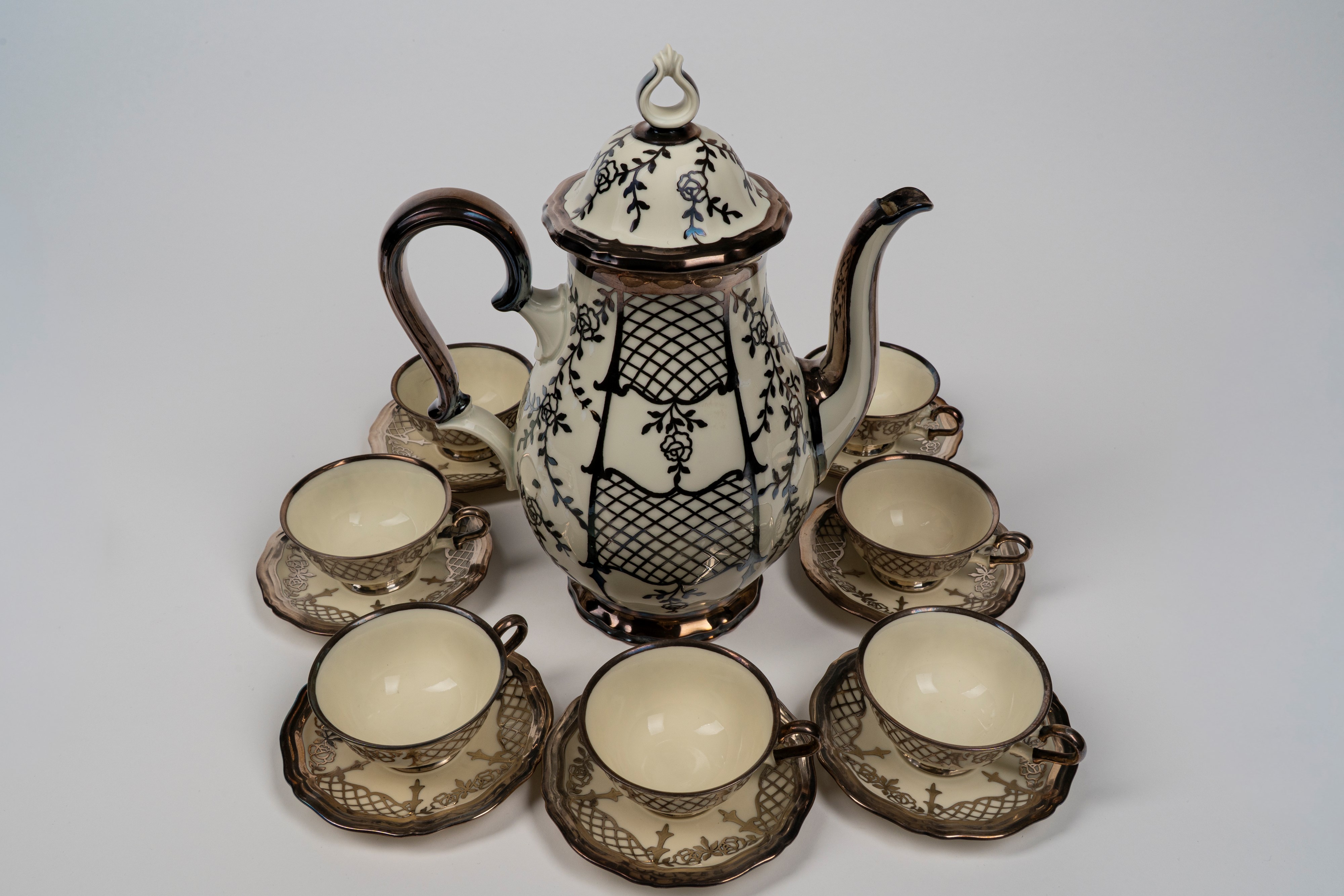 Rosenthal, Servizio da caffè in porcellana Chippendale (XX secolo)