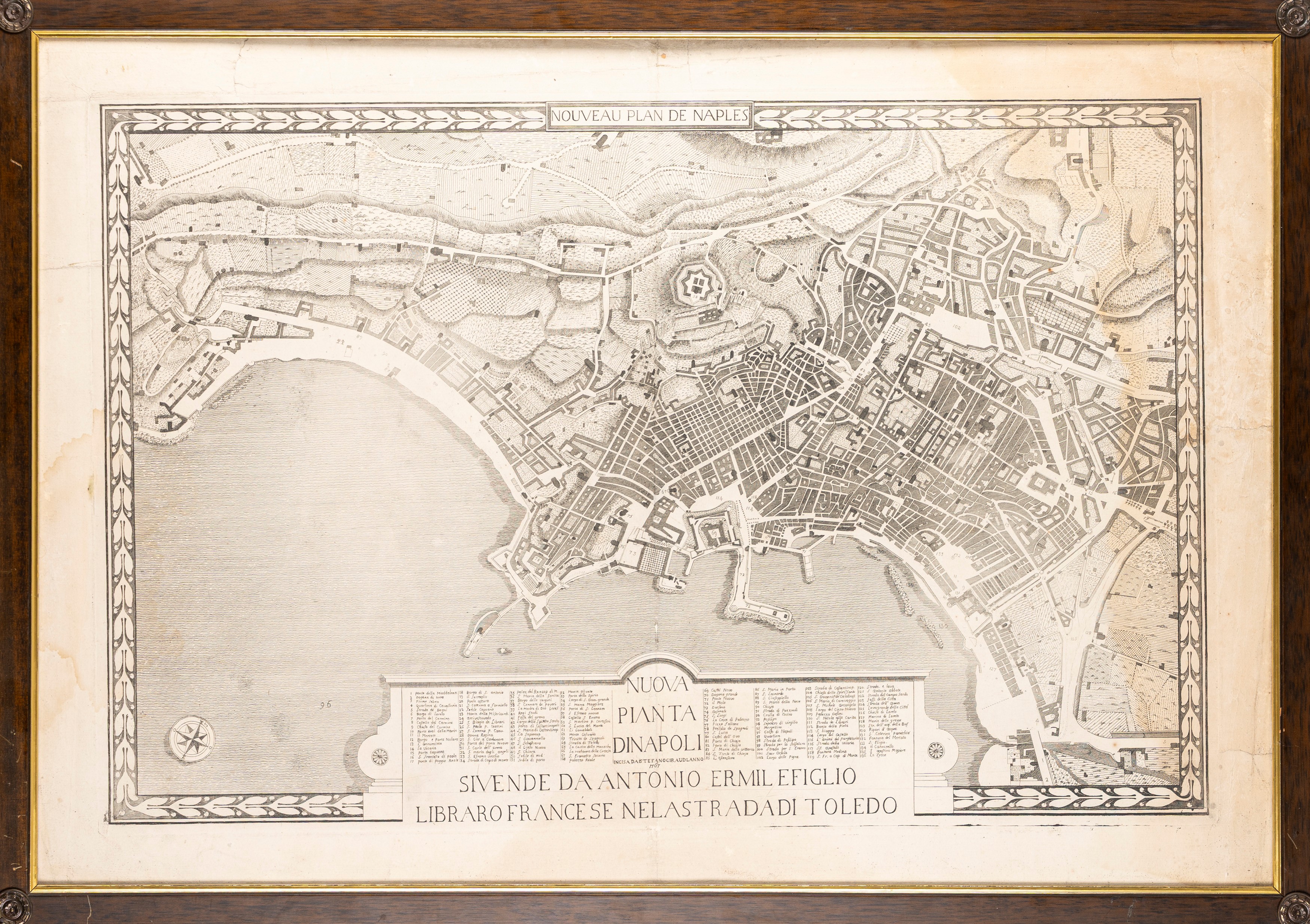 Nouveau plan de Naples – Nuova pianta di Napoli