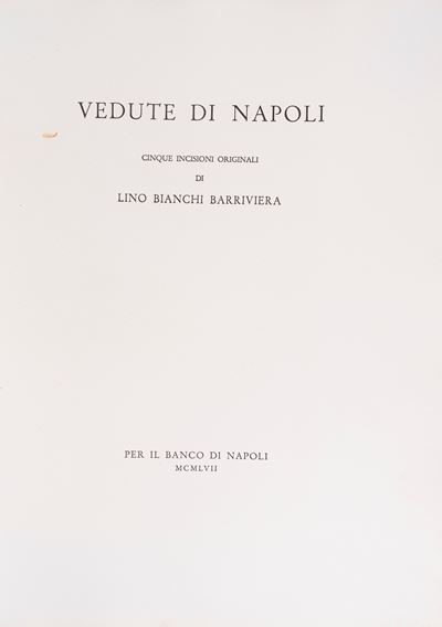 Vedute di Napoli, acqueforti del 1957