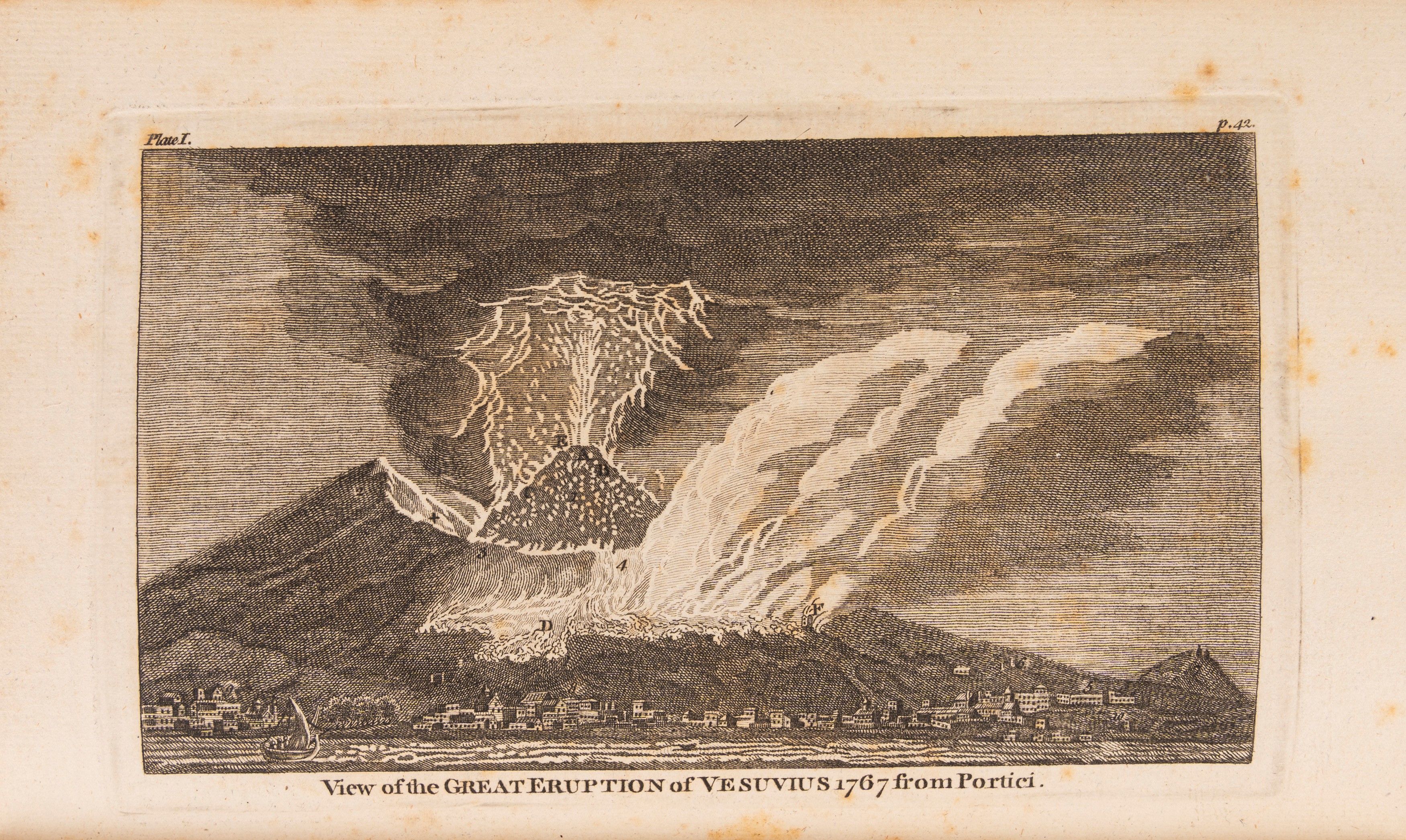 William Hamilton - Observations on Mount Vesuvius, Mount Etna, and other volcanos (Prima edizione...