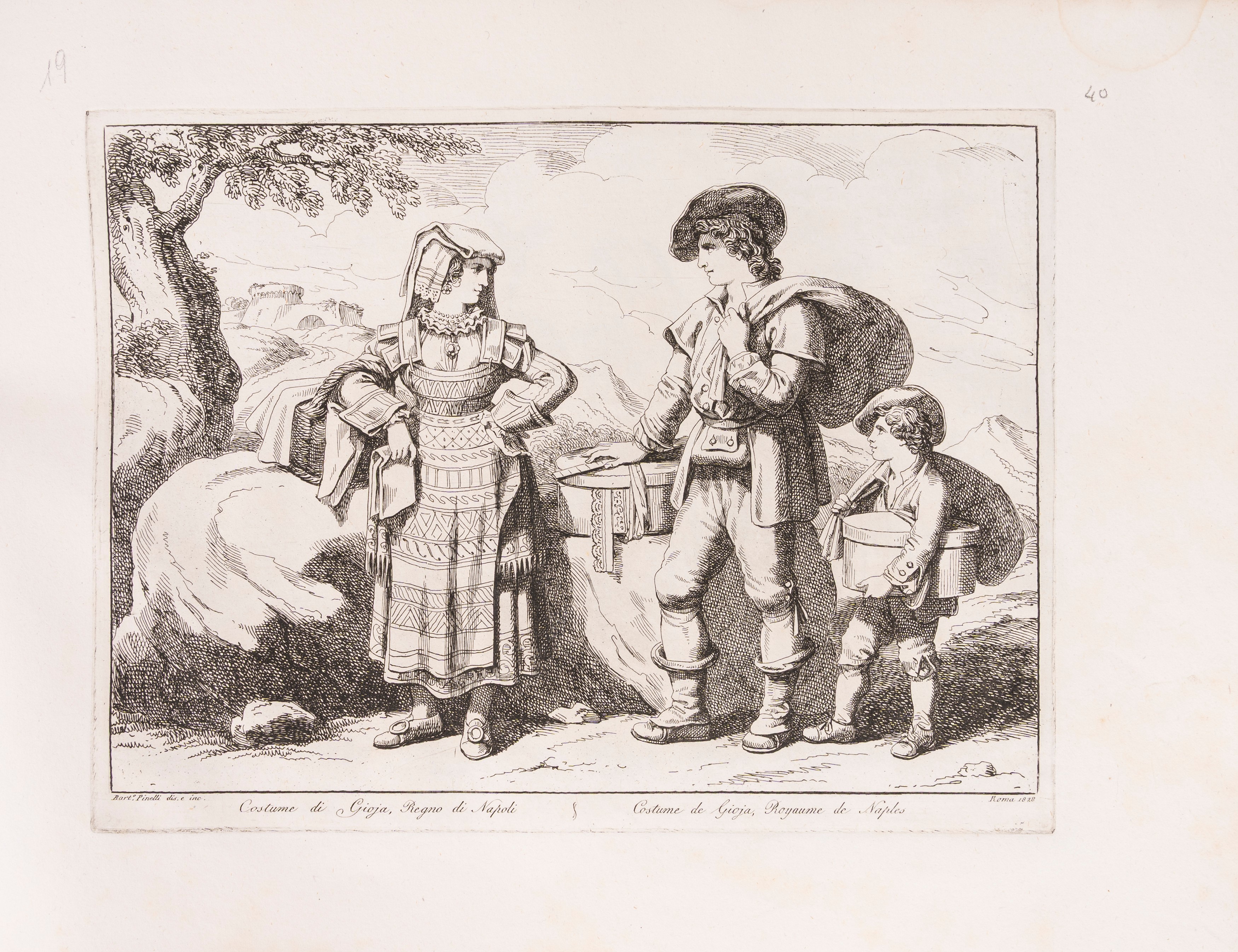 Raccolta di costumi italiani i più interessanti [...] dedicati a S.a E.a il sig.r principe Gagari...