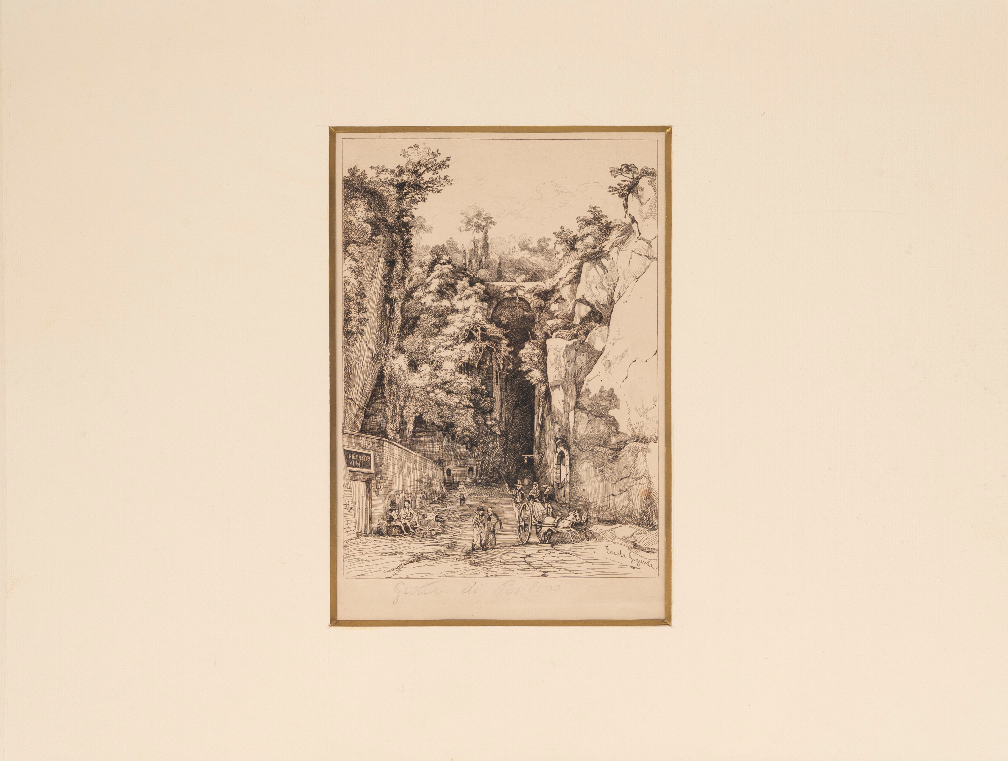 Achille Vianelli - Raccolta di 10 acqueforti di paesaggi napoletani