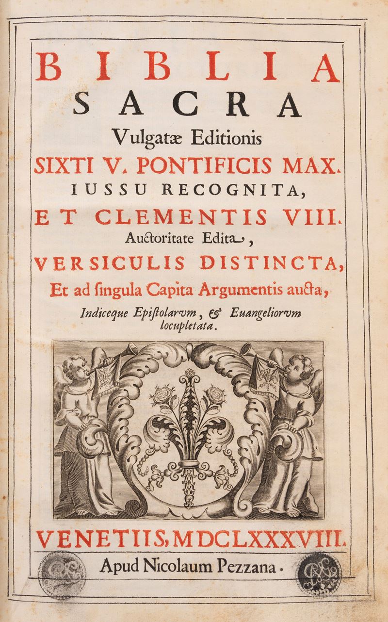 Biblia sacra Vulgatae editionis Sixti V Pontificis Max
