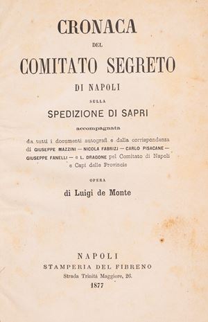 Cronaca del Comitato Segreto di Napoli sulla spedizione di Sapri