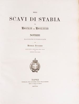 Raccolta de' pi&ugrave; belli ed interessanti dipinti, mosaici ed altri monumenti rinvenuti negli scavi di Ercolano, di Pompei e di Stabia