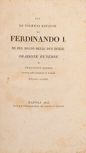 Per le solenni esequie di Ferdinando I