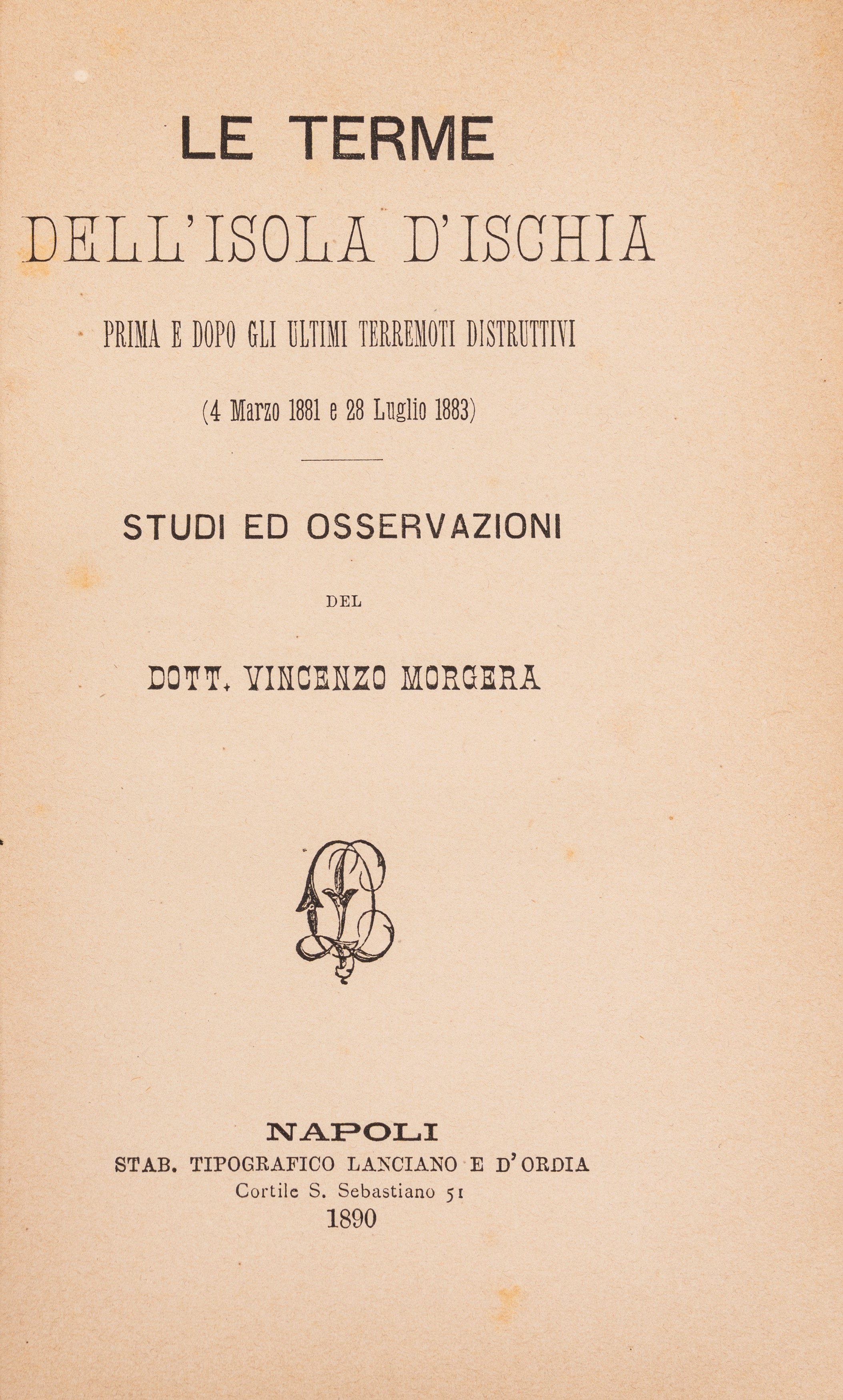 Monografia per le isole del gruppo ponziano