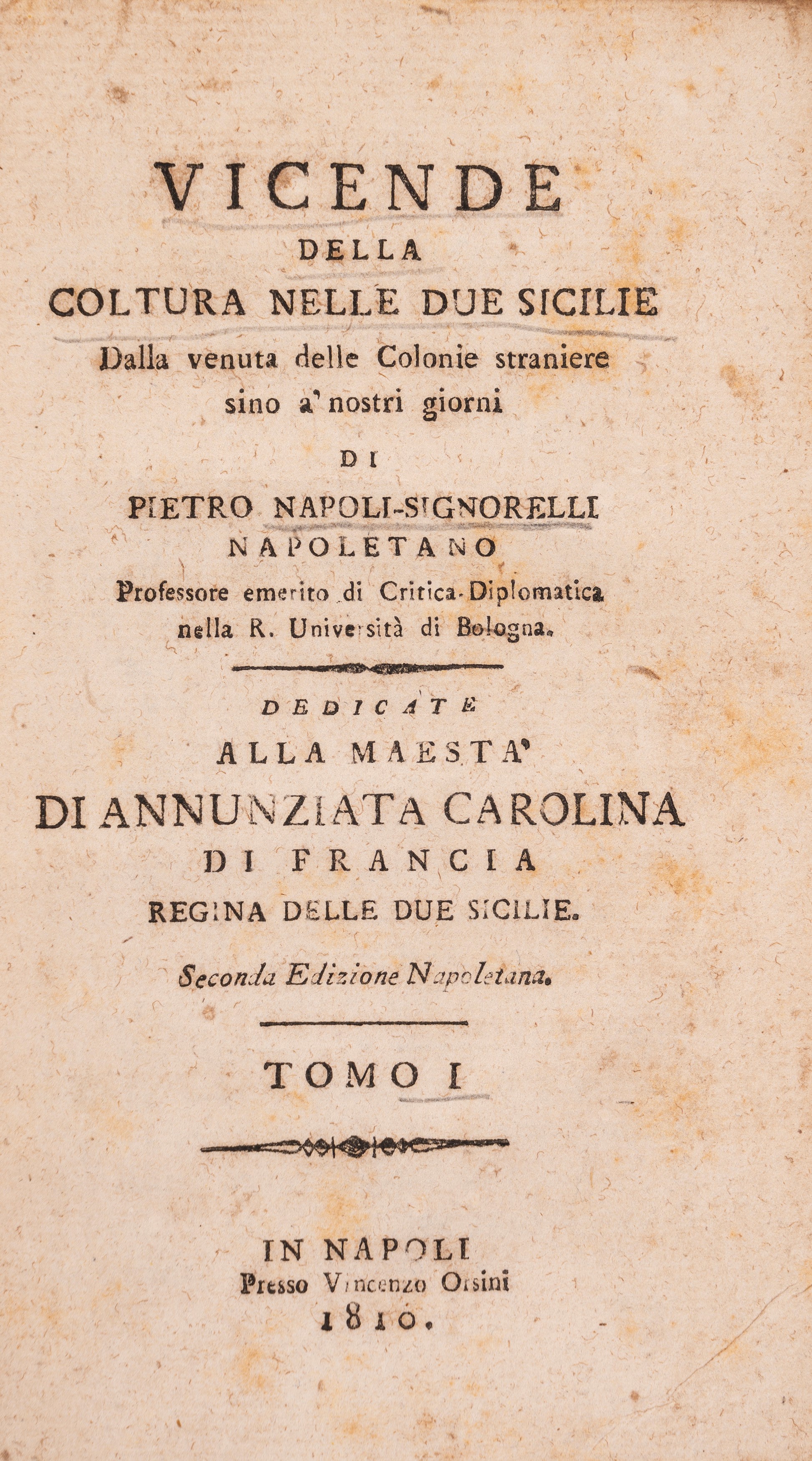 Vicende della coltura nelle Due Sicilie