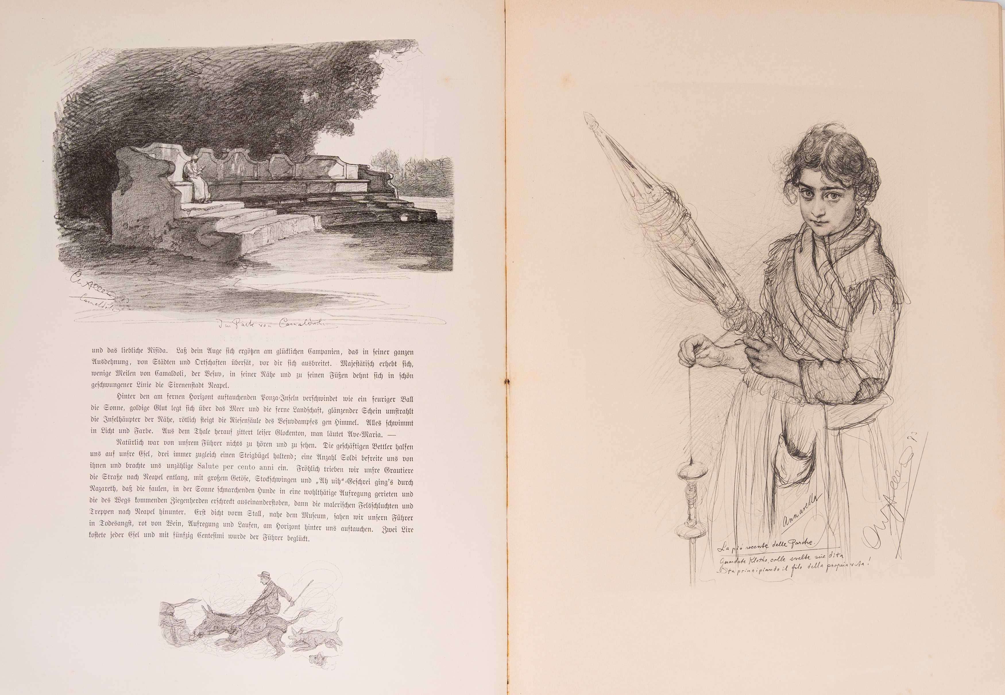 Christian Wilhelm Allers - La Bella Napoli - Prima edizione illustrata del 1893