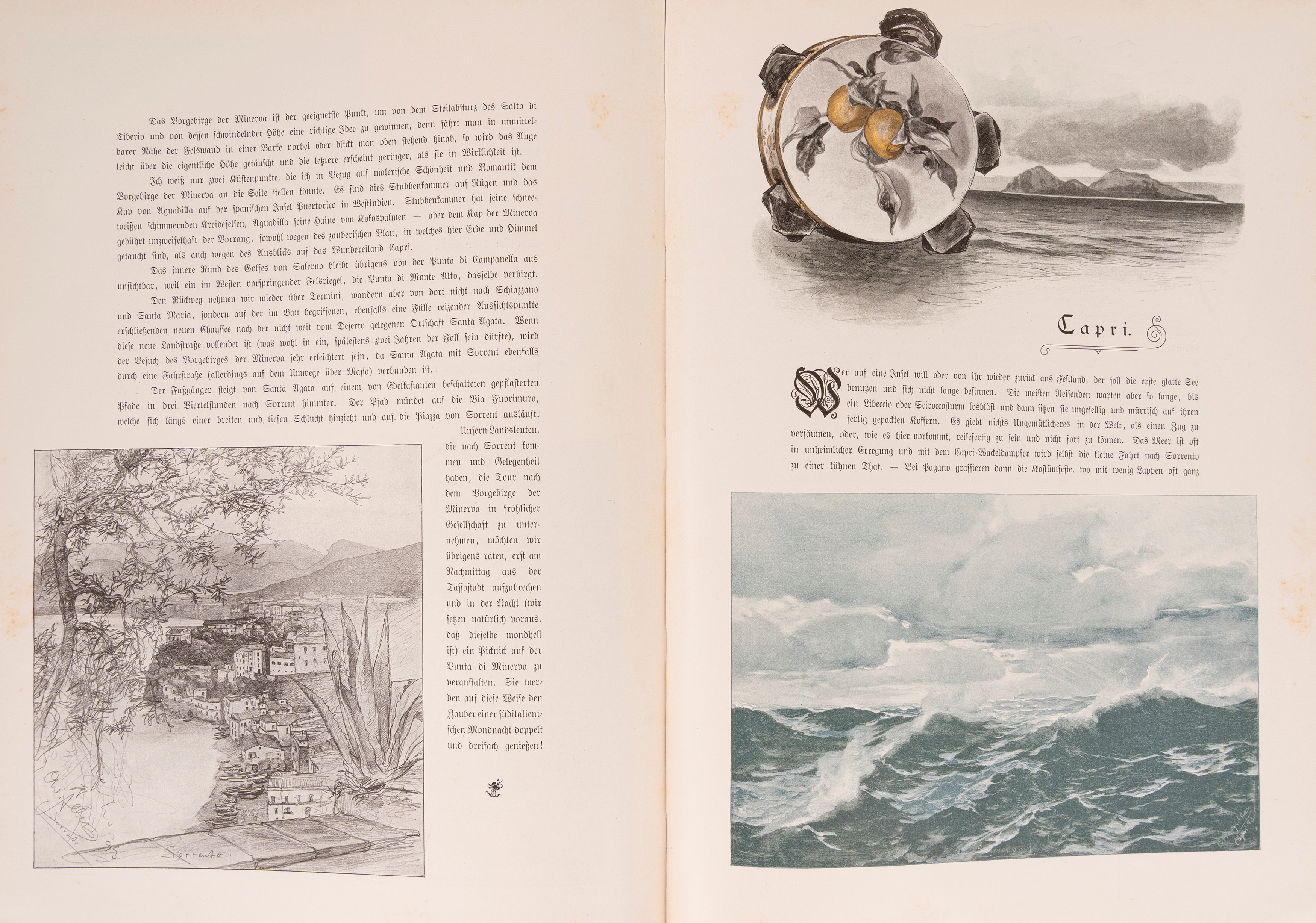 Christian Wilhelm Allers - La Bella Napoli - Prima edizione illustrata del 1893