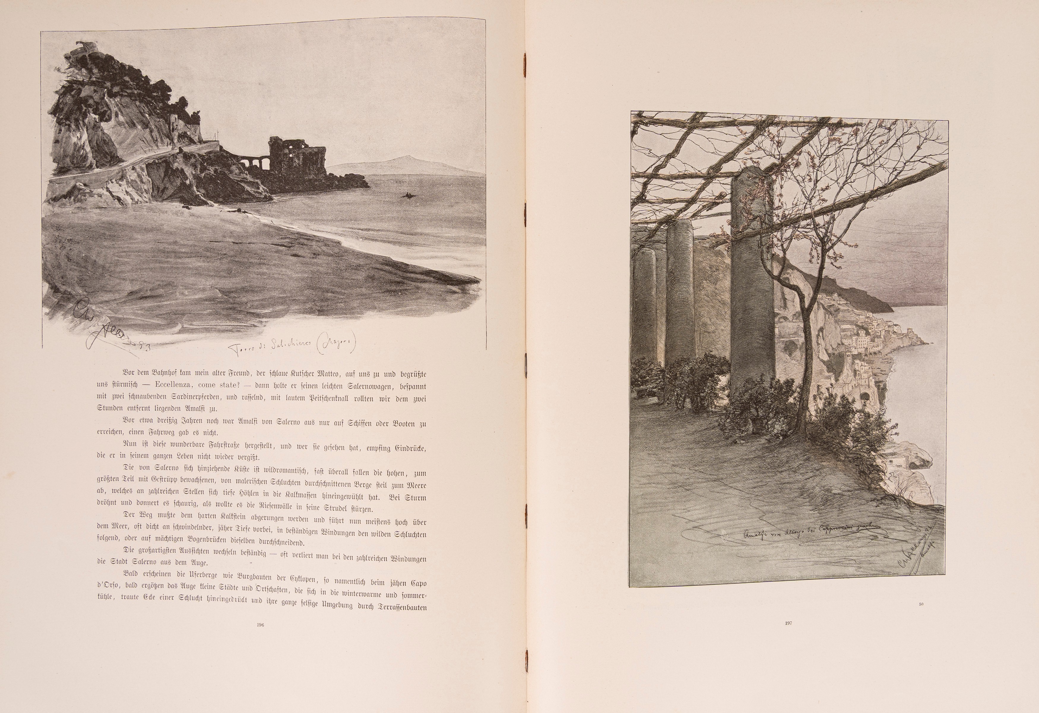 Christian Wilhelm Allers - La Bella Napoli - Prima edizione illustrata del 1893