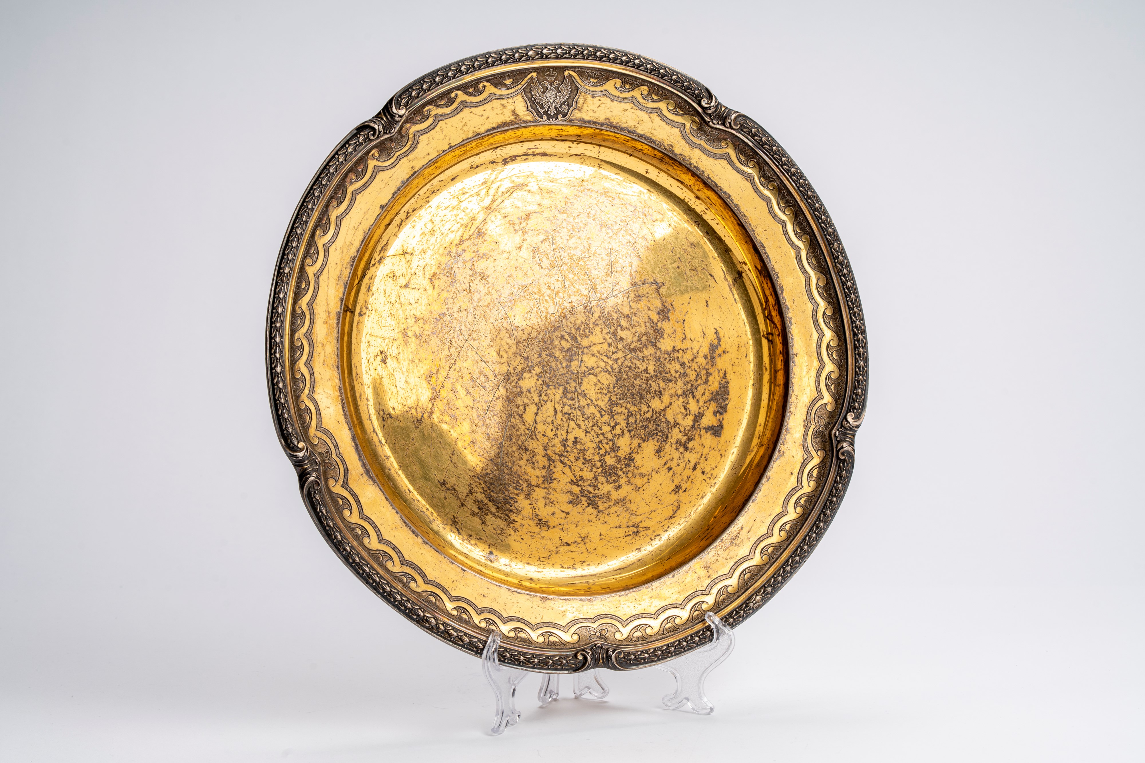 Coppia di piatti provenienti dal servizio Imperiale Orloff