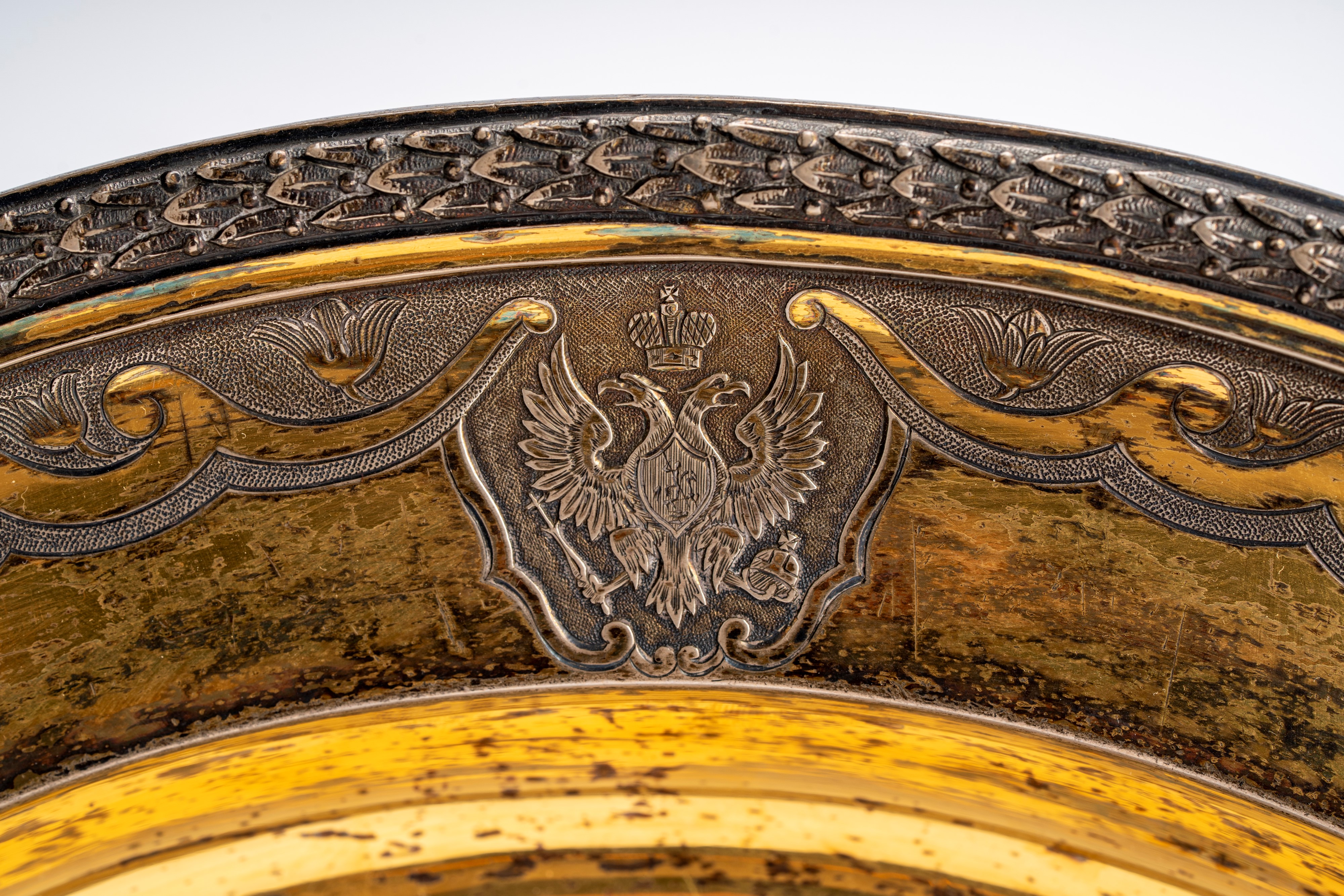 Coppia di piatti provenienti dal servizio Imperiale Orloff