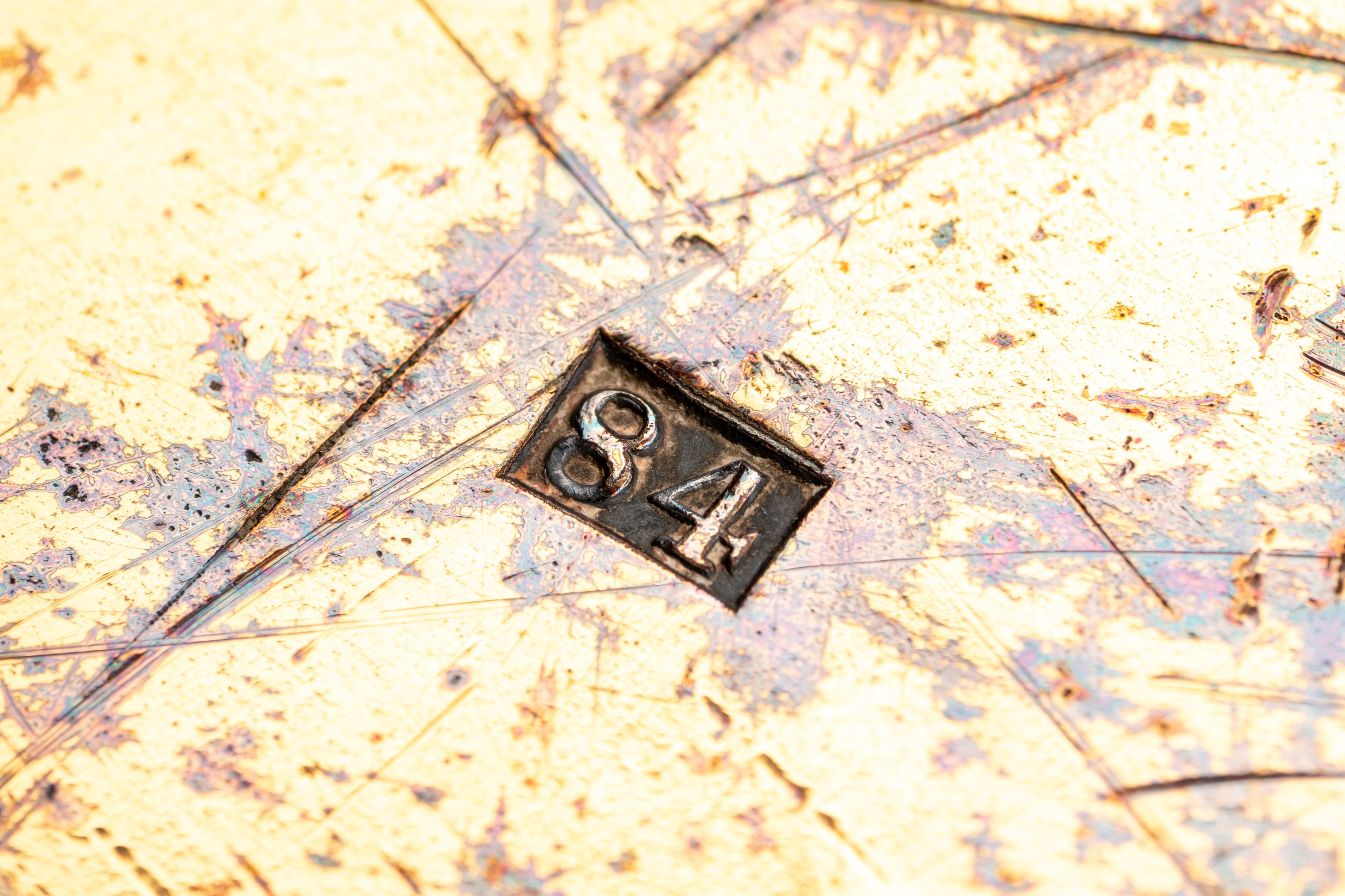 Coppia di piatti provenienti dal servizio Imperiale Orloff