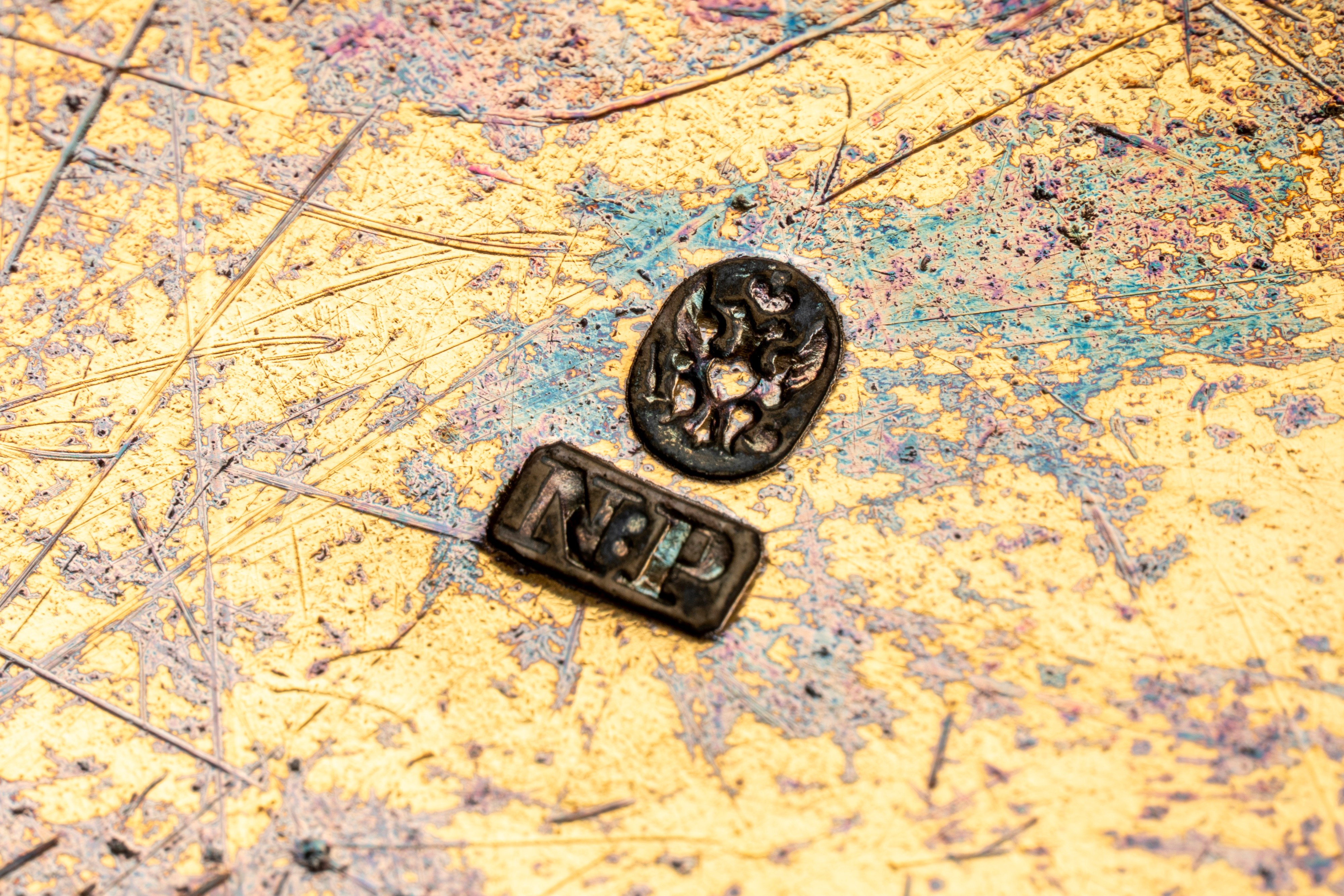 Coppia di piatti provenienti dal servizio Imperiale Orloff