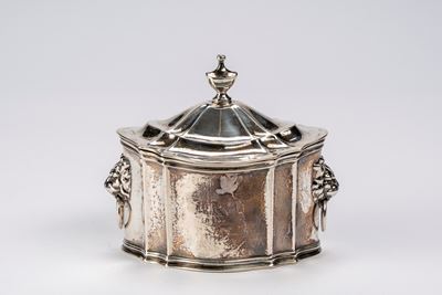 Scatola porta tè, in argento 925