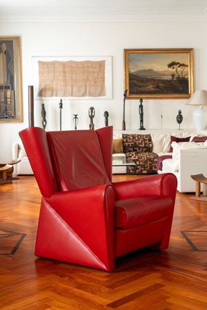 Poltrona in pelle modello 'San Leonardo' 