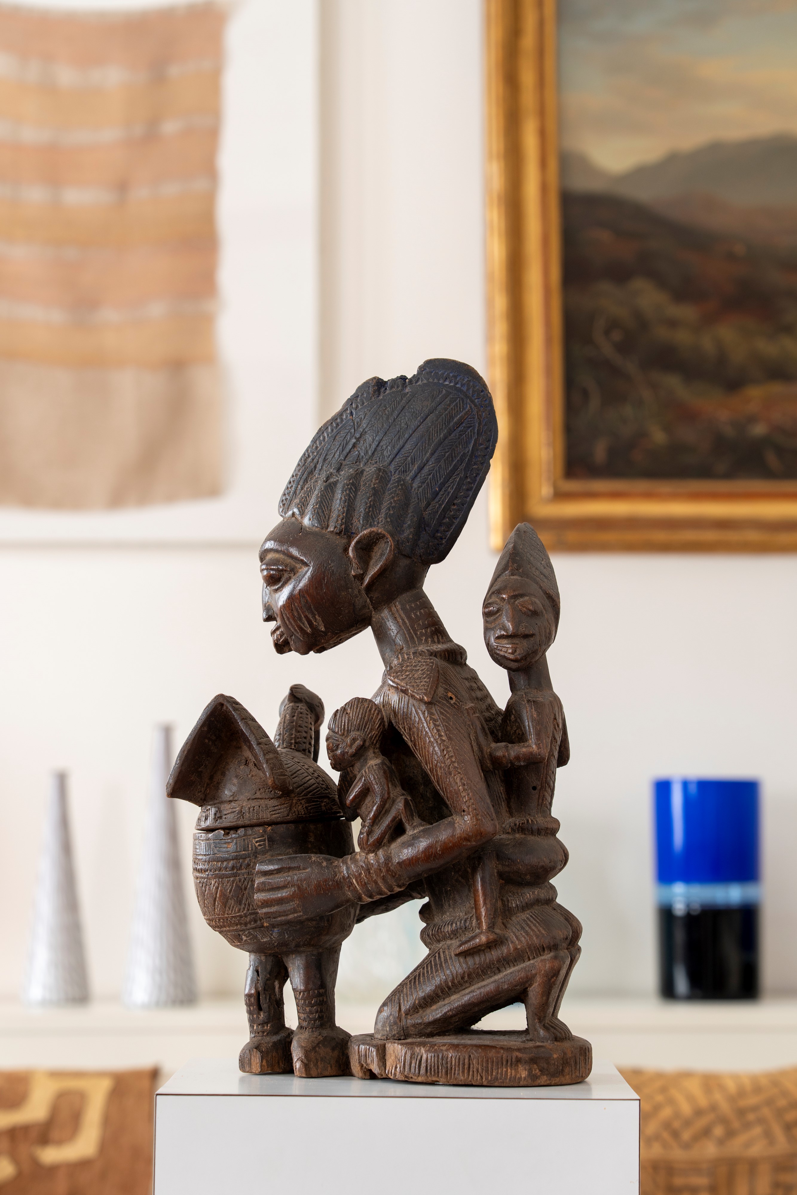 Yoruba, Nigeria - Scultore Yoruba, Figura divinatoria in legno