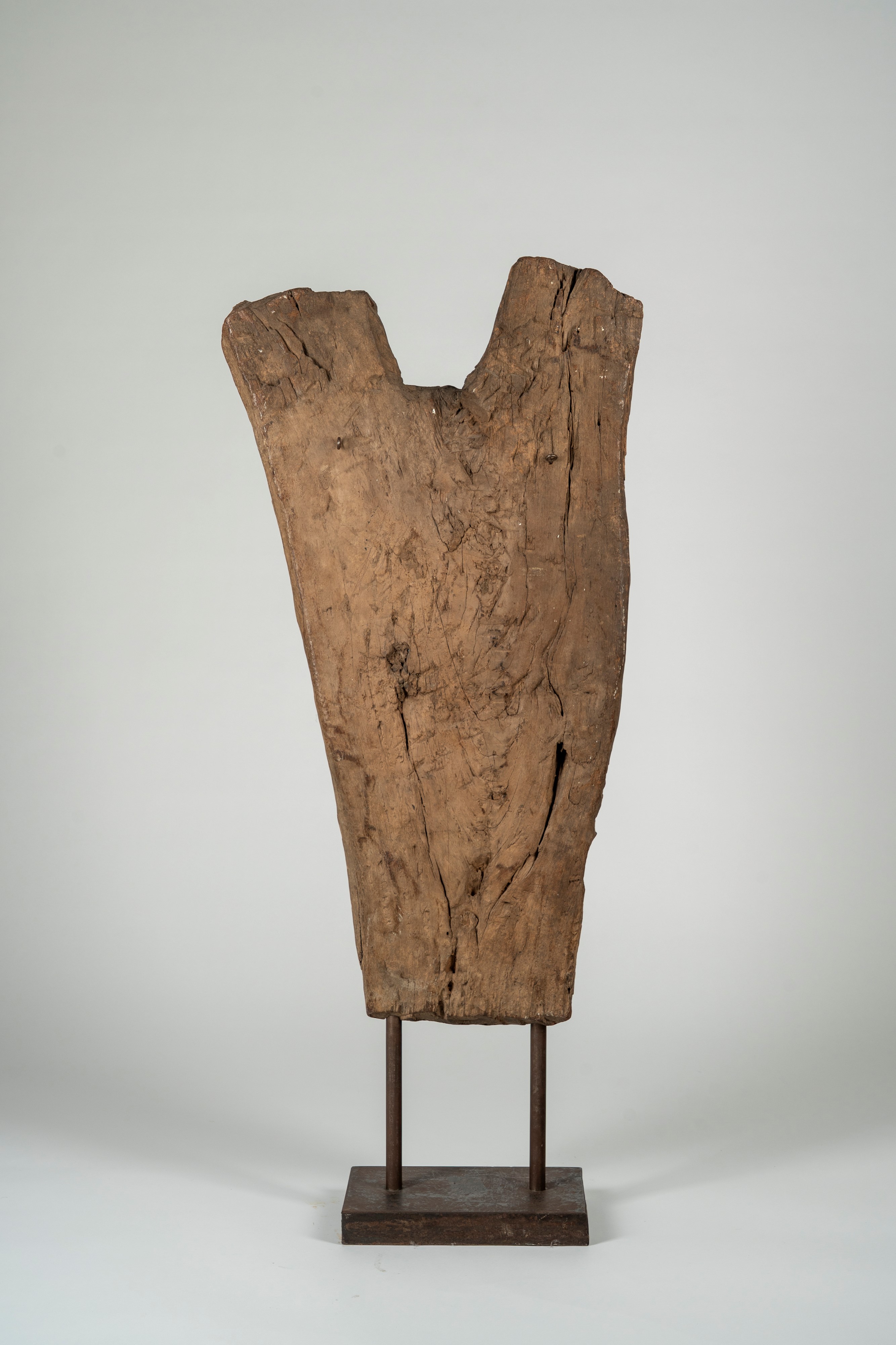 Dogon, Mali - Struttura di sostegno del tetto di un Toguna, legno duro