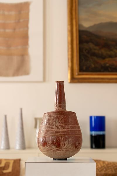 Bottiglia in terracotta, dimensioni 36 x 20 cm