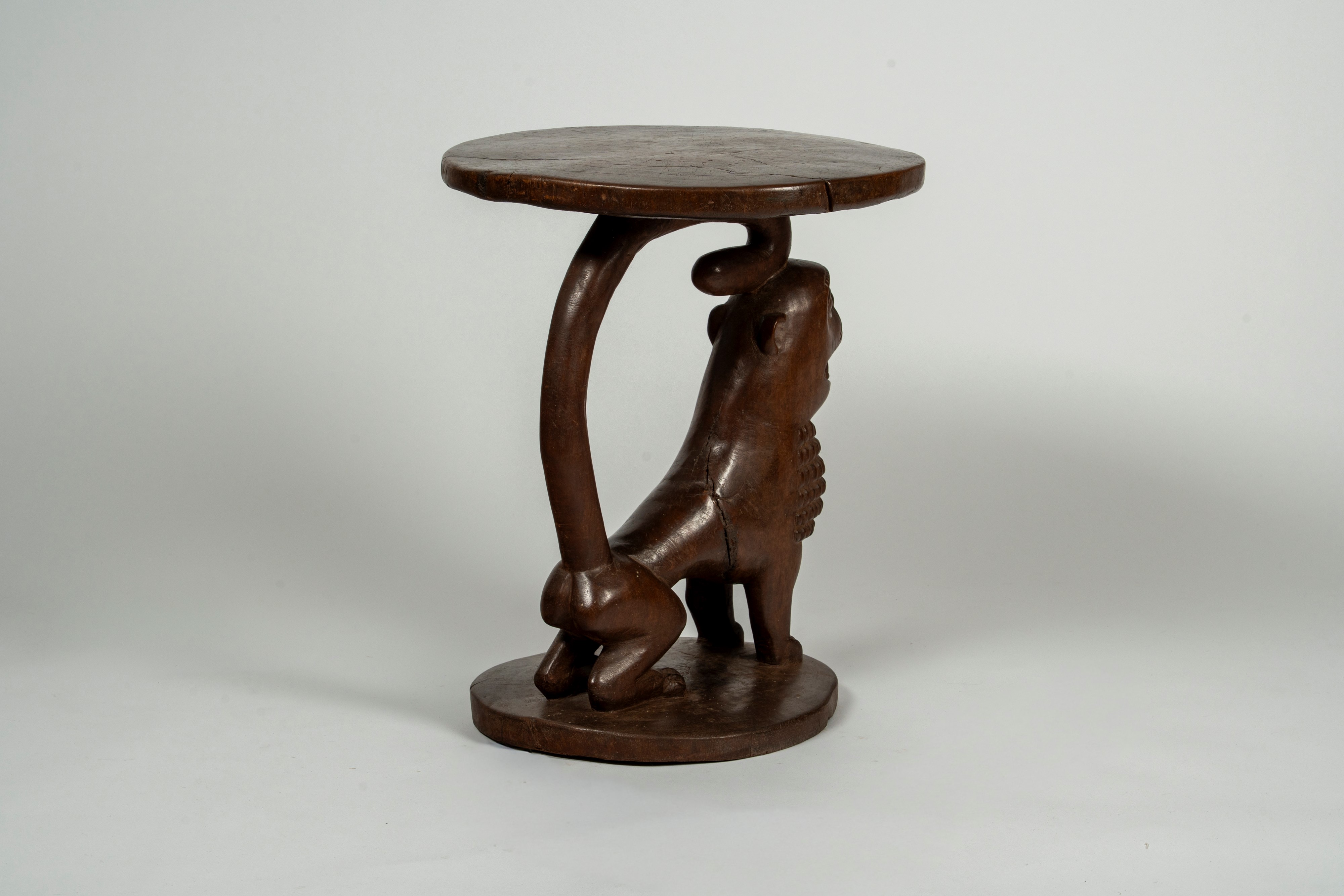 Yoruba, Nigeria - Seggiolino con Leone Stilizzato