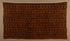 Tessuto di cotone a motivi geometrici su pannello