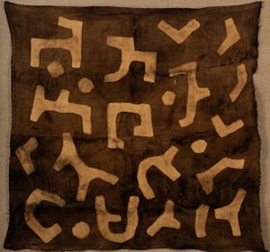 Tessuto di rafia su pannello di tela