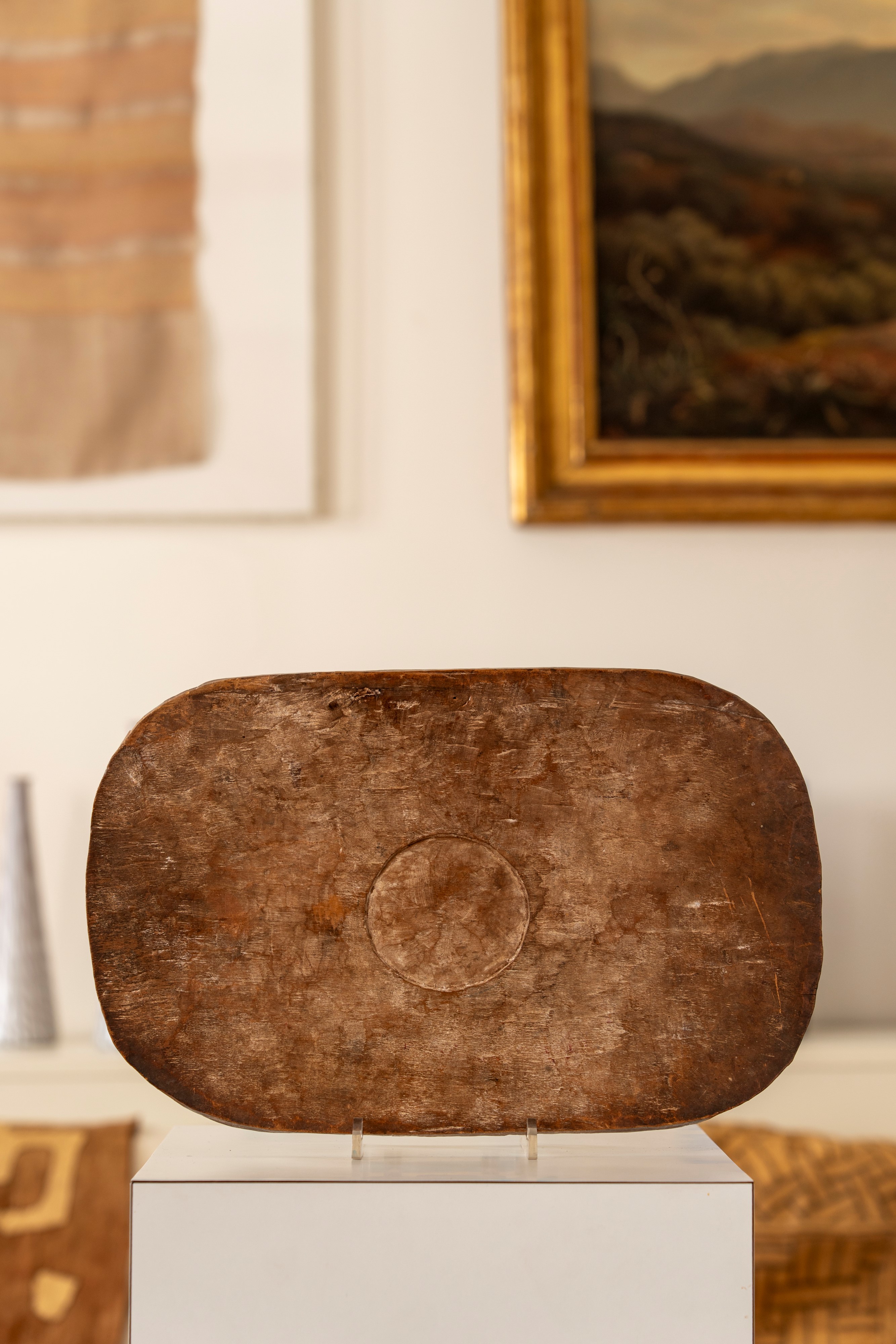 Yoruba, Nigeria - Vassoio cerimoniale in legno di forma rettangolare