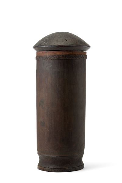 Contenitore in legno con coperchio, 32 x 13 cm